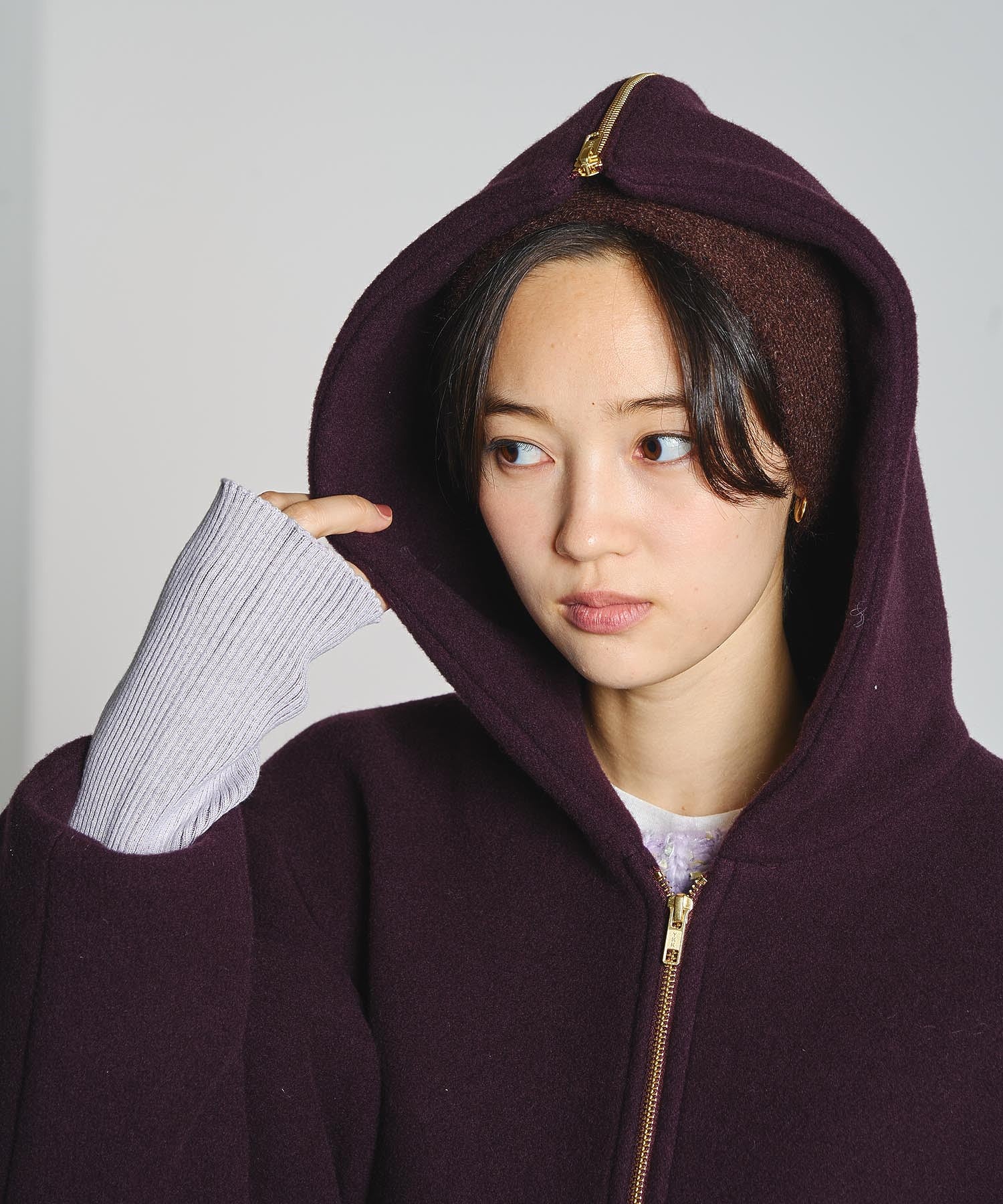 mici/SHORT HOODED JACKET