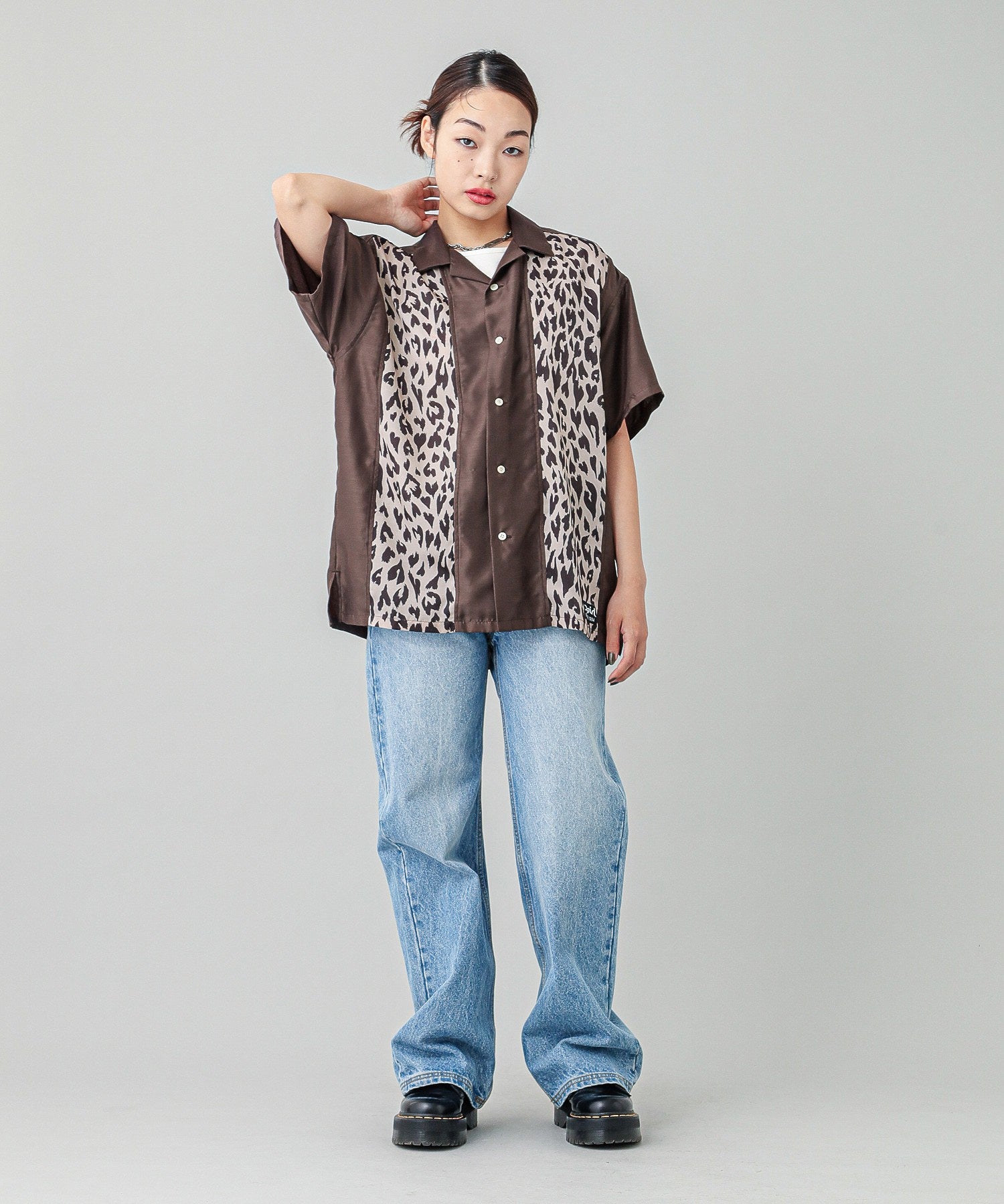 HEART LEOPARD S/S SHIRT