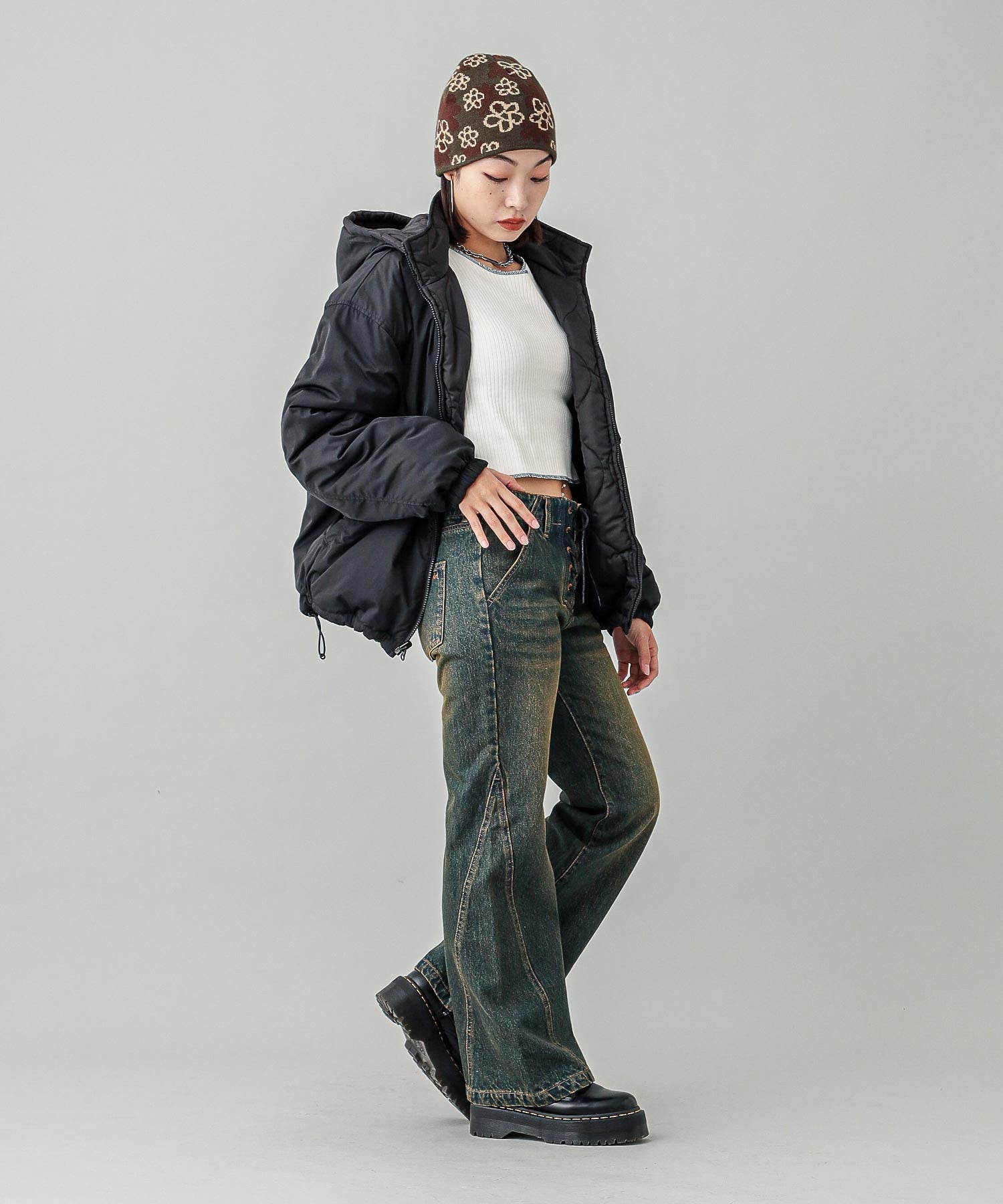 2WAY LACE UP TOP