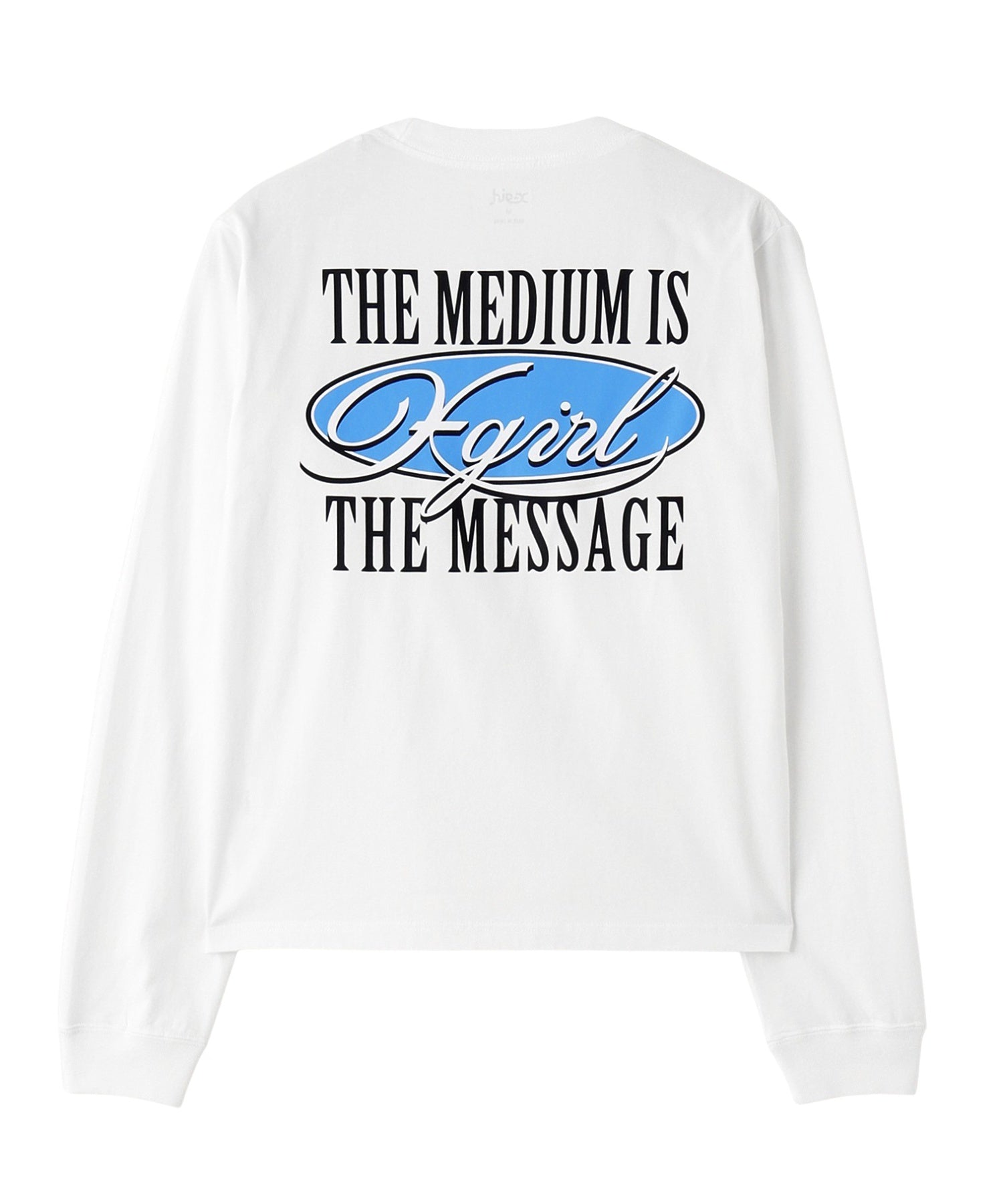 OVAL LOGO AND MESSAGE L/S TEE