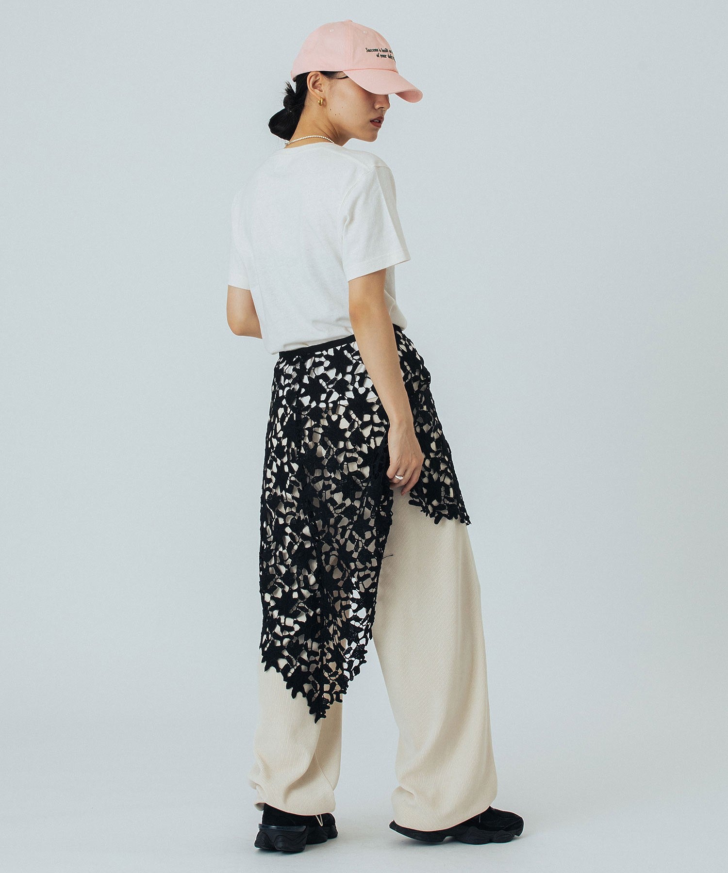 ◆as if calie◆ CAMOUFLAGE LACEUP WRAP SKIRT CHARCOAL CA25BS Kemsi dress