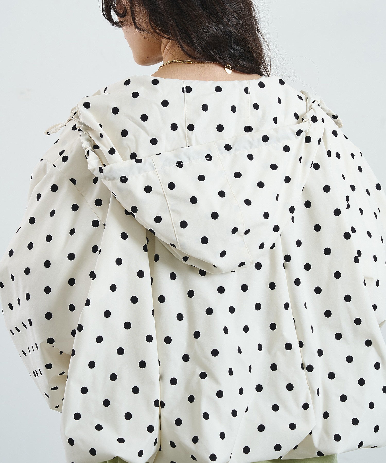 POLKA DOT PUFF BLOUSON