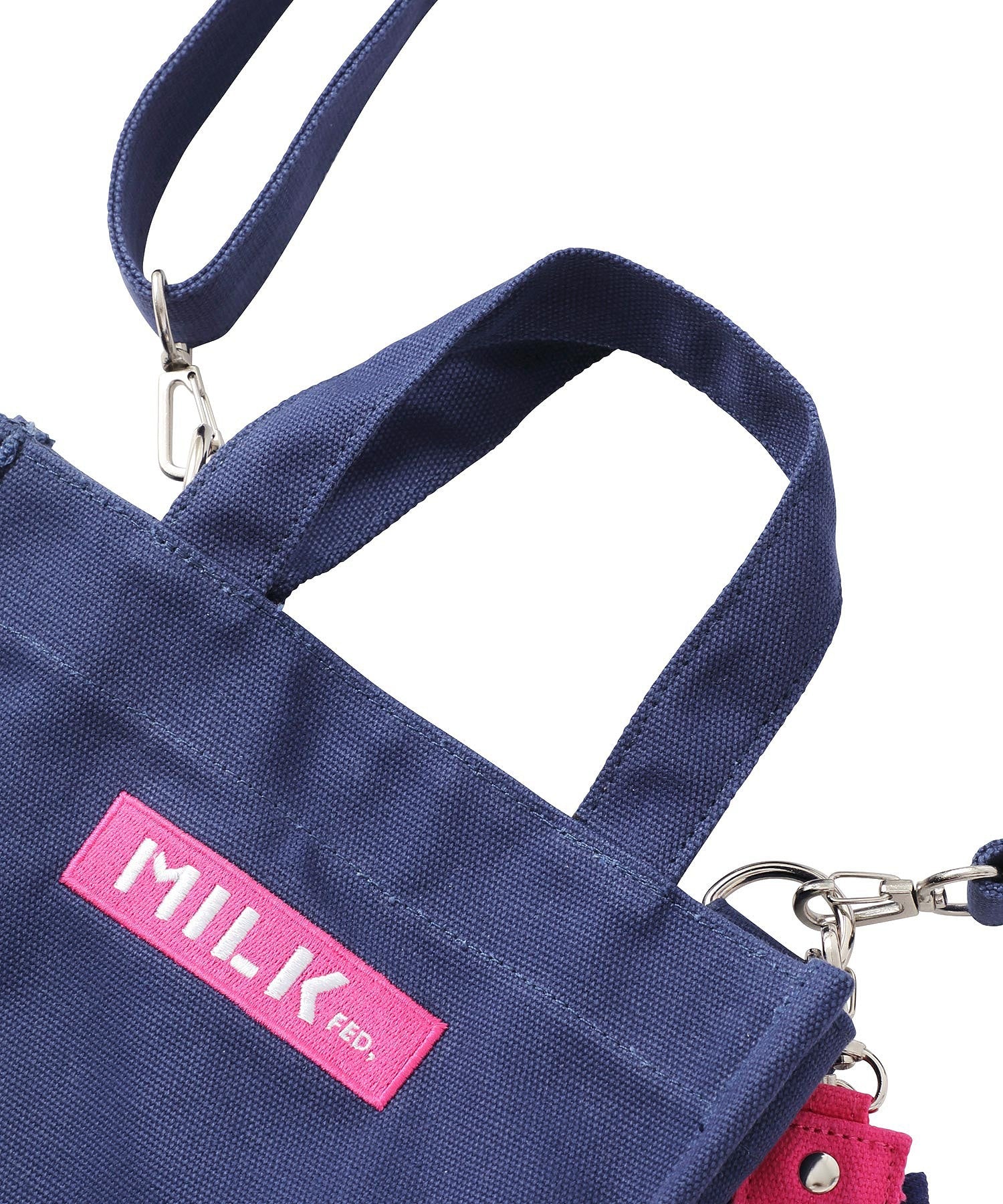 EMBROIDERED BAR MINI SHOULDER BAG W/STRAP MILKFED.