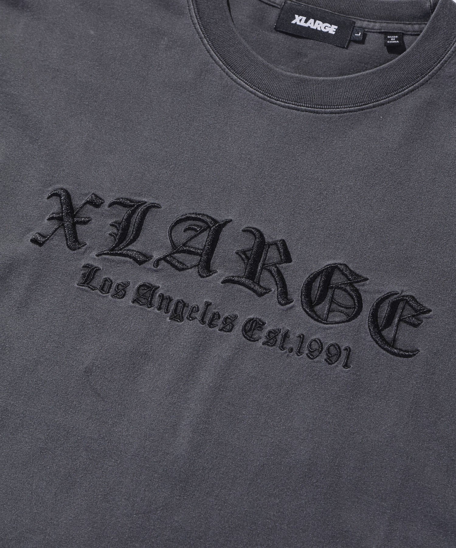 PIGMENT DYED OLD ENGLISH L/S TEE