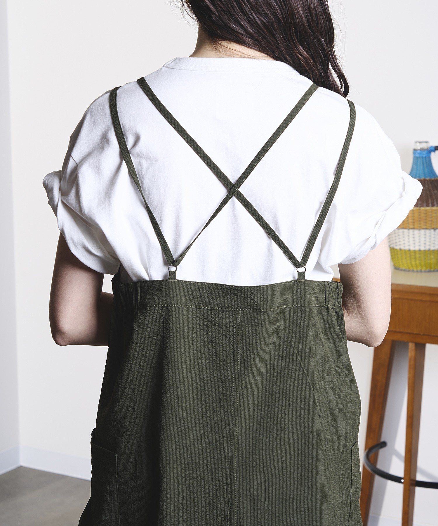 GENE HEAVENS x THOUSAND MILE/NARROW BACK STRAP DRESS