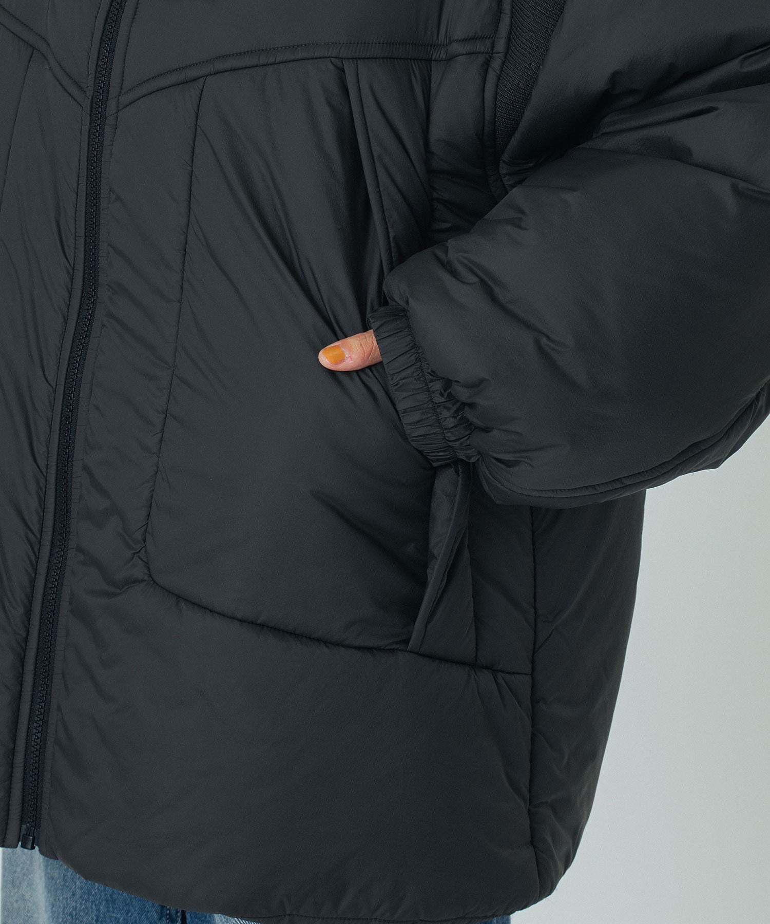 STAND COLLAR PADDED JACKET