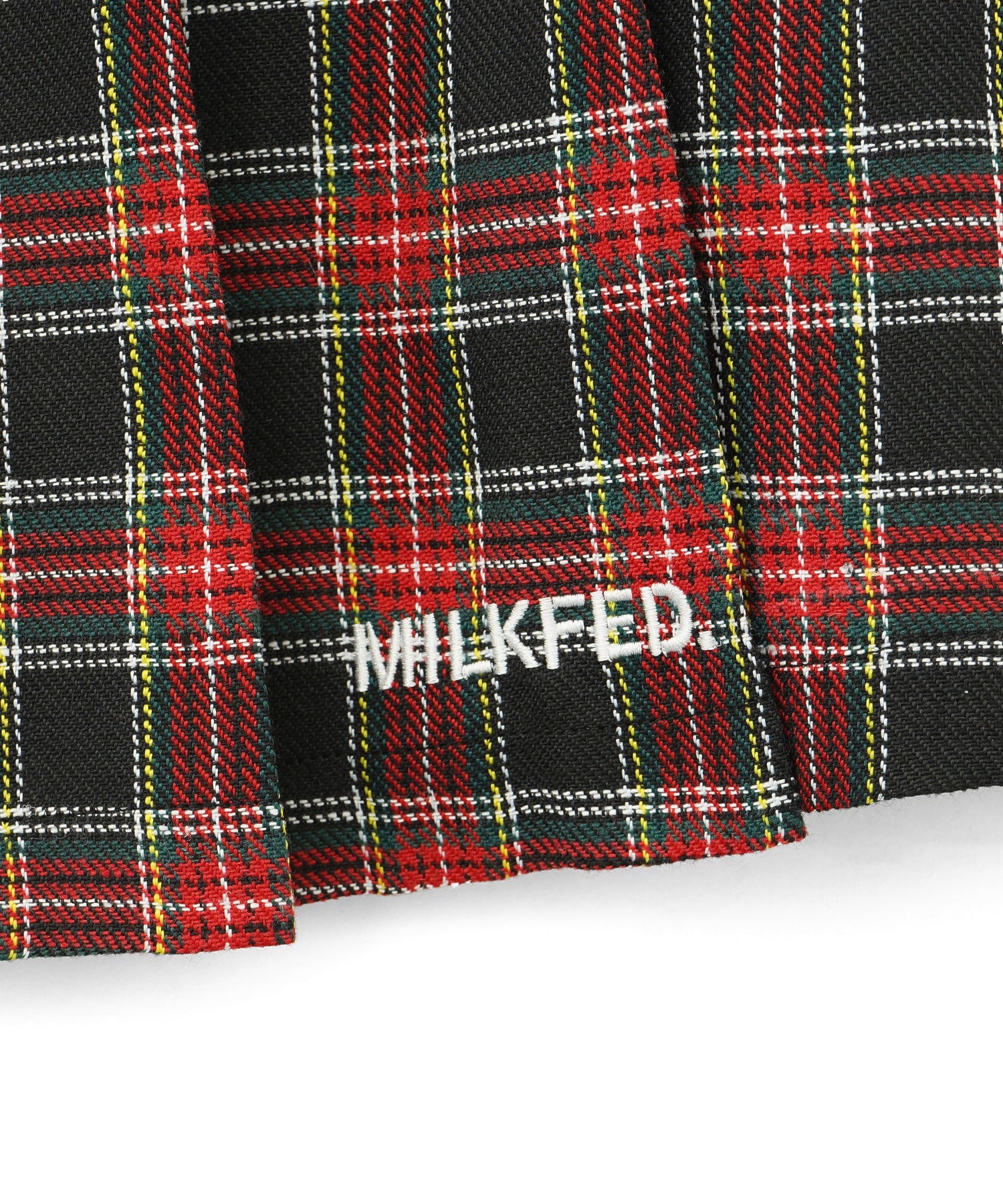 PLEATED PLAID SKIRT