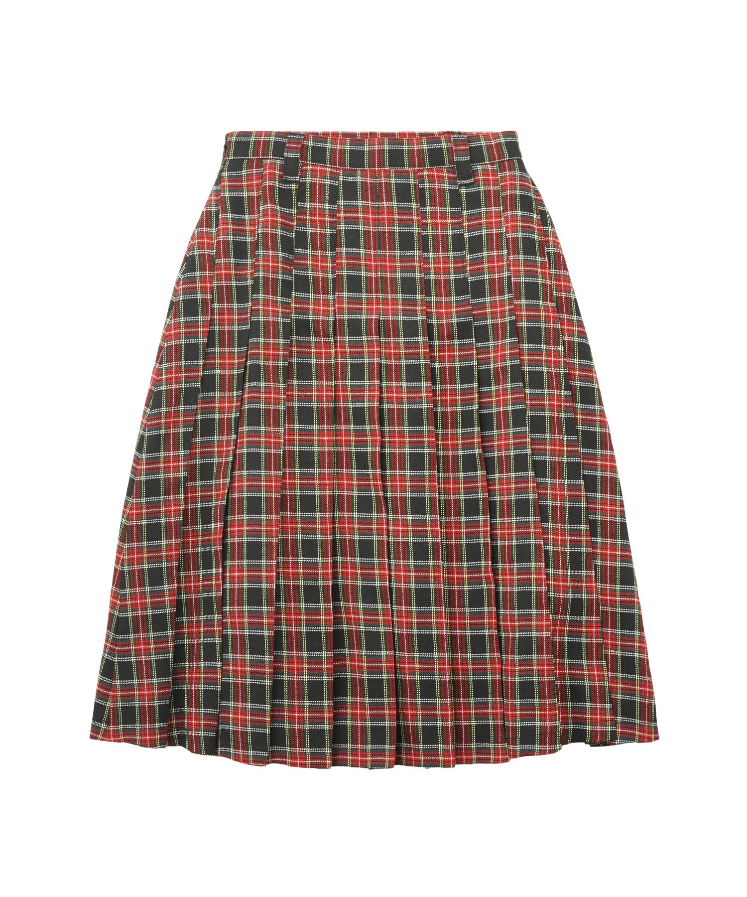 PLEATED PLAID SKIRT