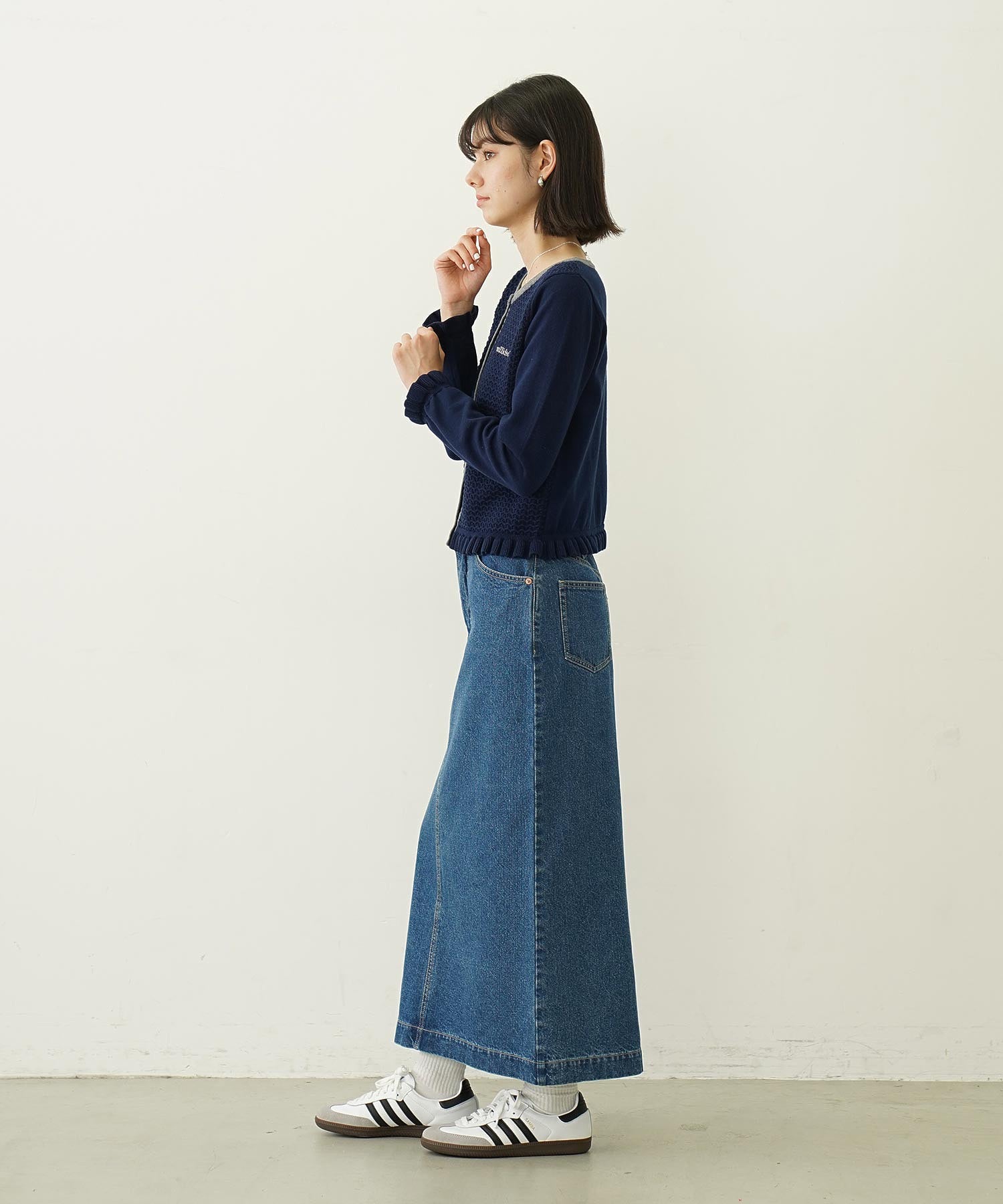 DENIM LONG SKIRT