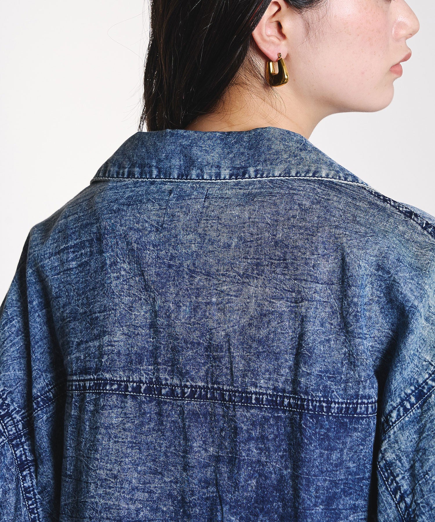 DENIM LIKE L/S SHIRT