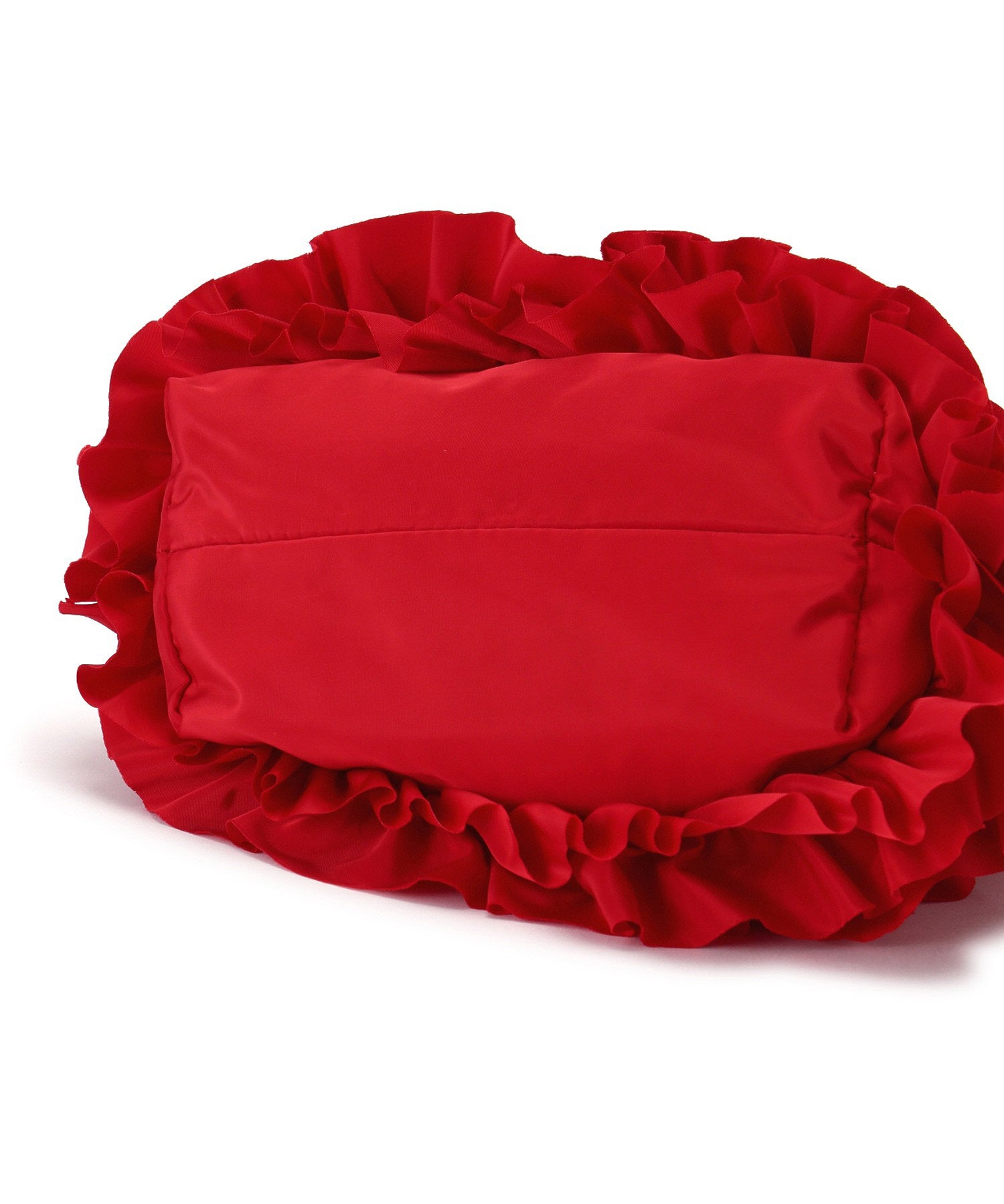 ボリュームフリル巾着バッグ