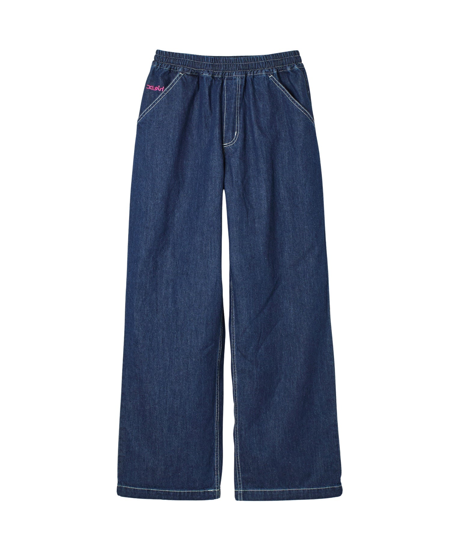 FACE LABEL POCKET EASY PANTS