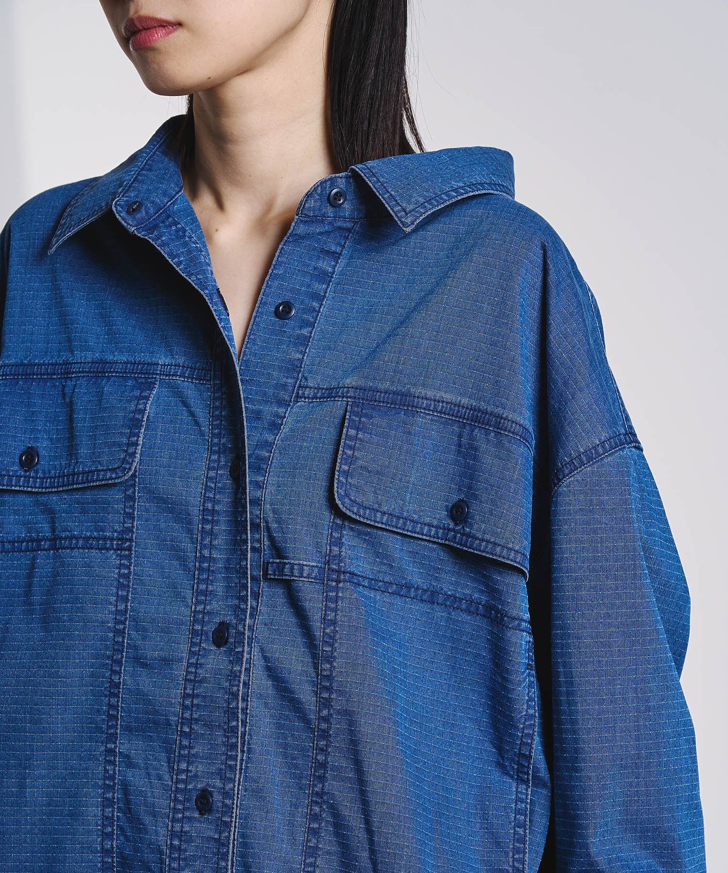 GENE HEAVENS/WORK POCKET RIP STOP SHIRT