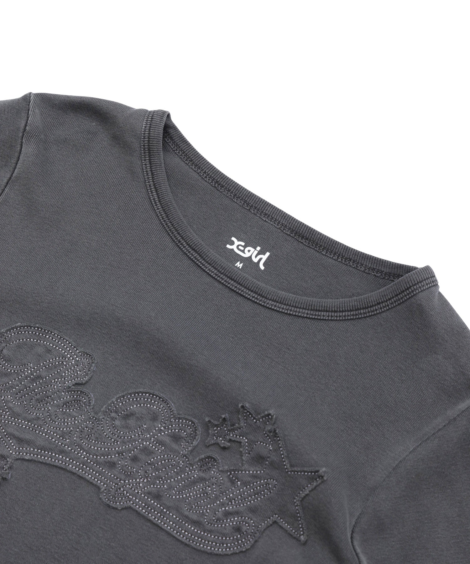 STAR LOGO PATCH FADED L/S COMPACT TOP