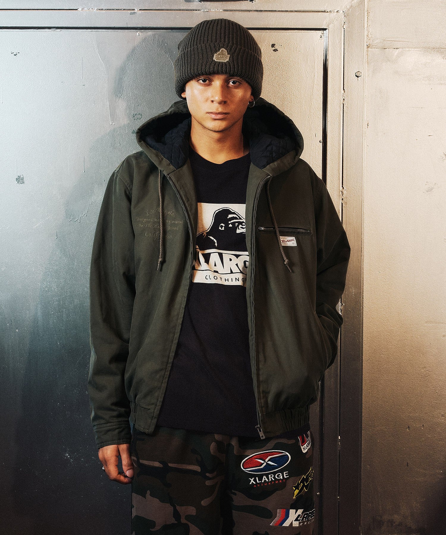 DISCHARGE PRINTED OG L/S TEE