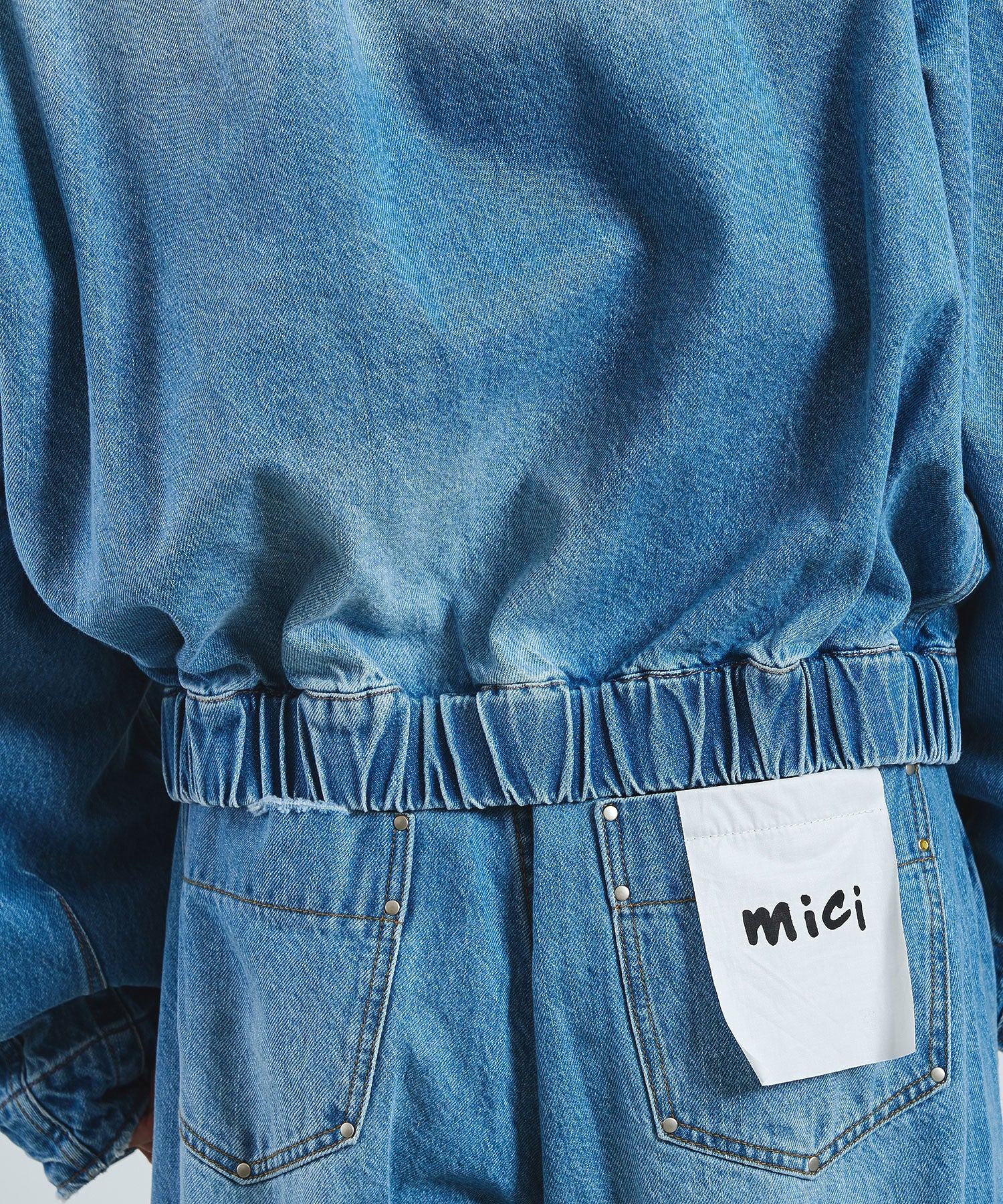 mici/VOLUME SLEEVE DENIM JACKET