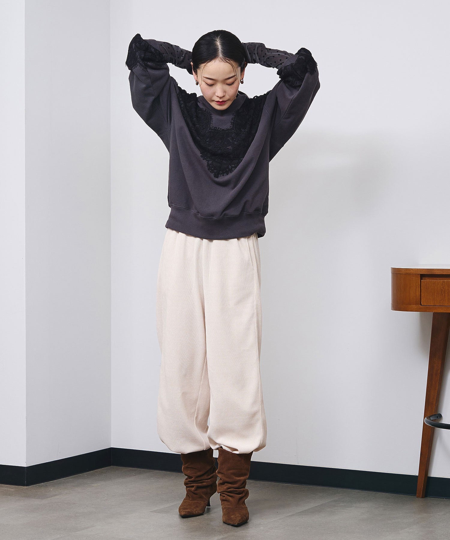 model:166cm 着用サイズ:S