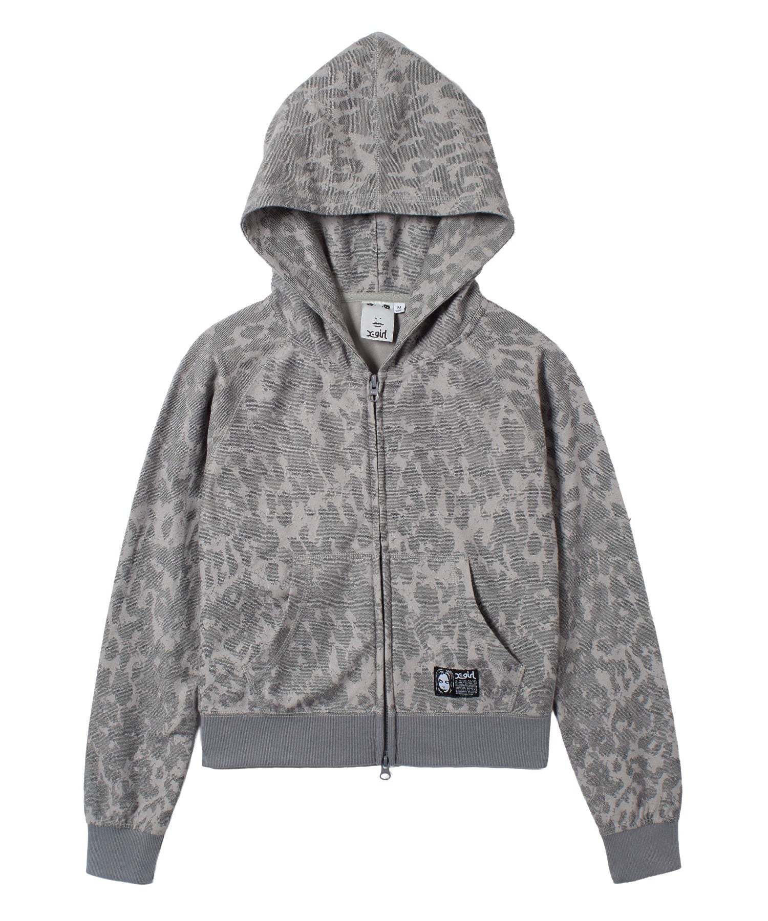 LEOPARD COMPACT ZIP UP HOODIE