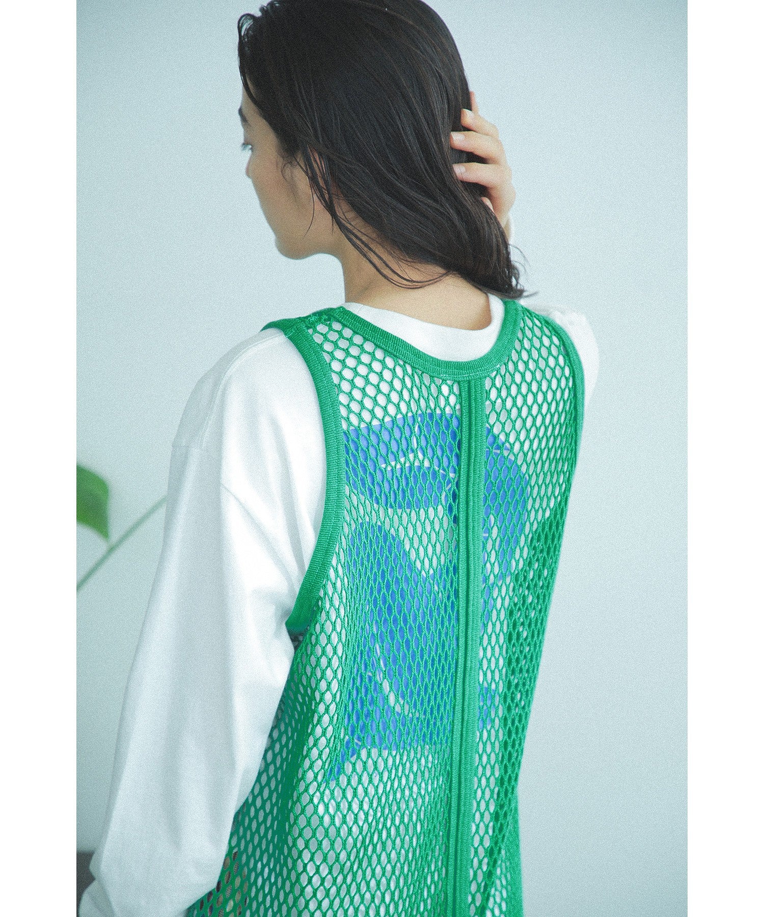 CREOLME/メッシュタンクワンピース