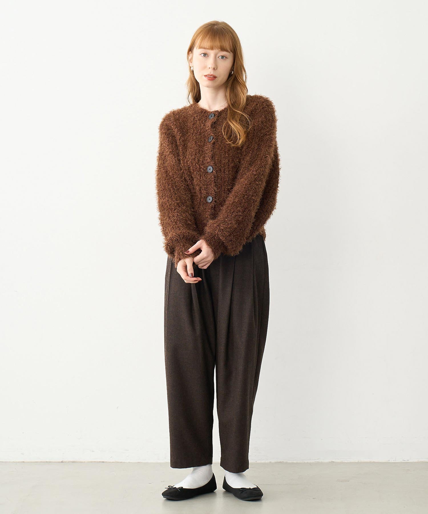 SHAGGY KNIT CARDIGAN