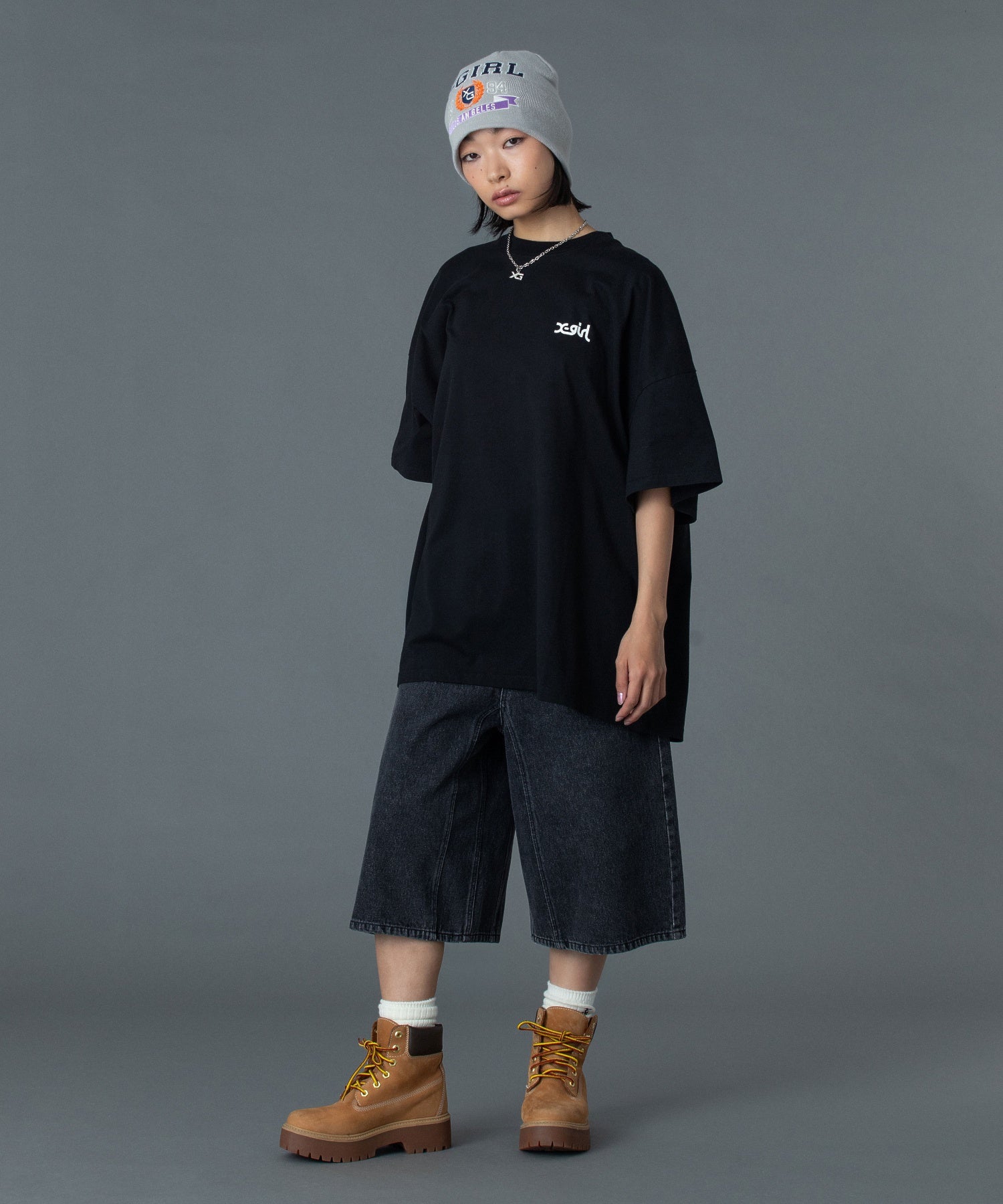 LEOPARD BOX LOGO S/S BIG TEE DRESS