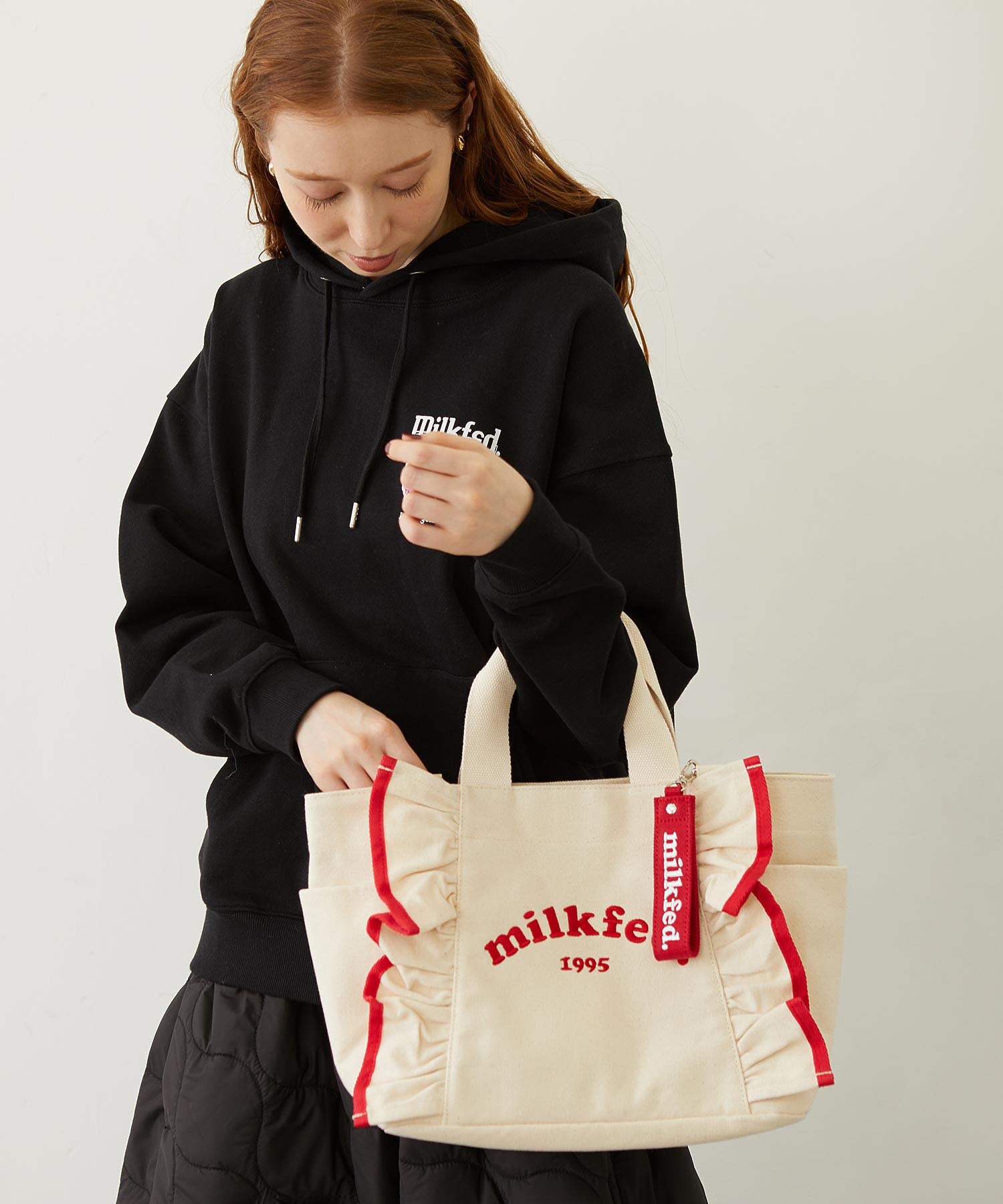 RUFFLE BAG MILKFED.
