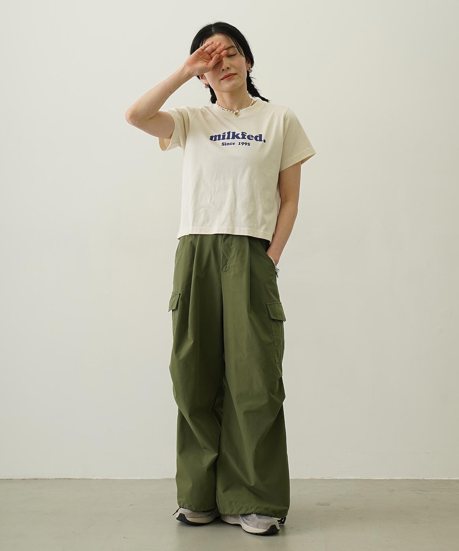 MILITARY WIDE LEG PANTS