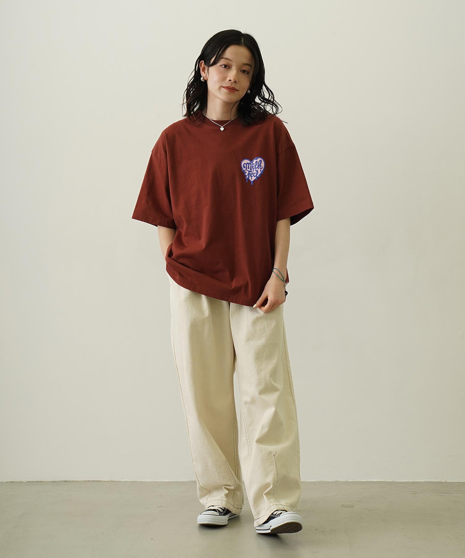 MELTY HEART FOAM PRINT WIDE S/S TEE