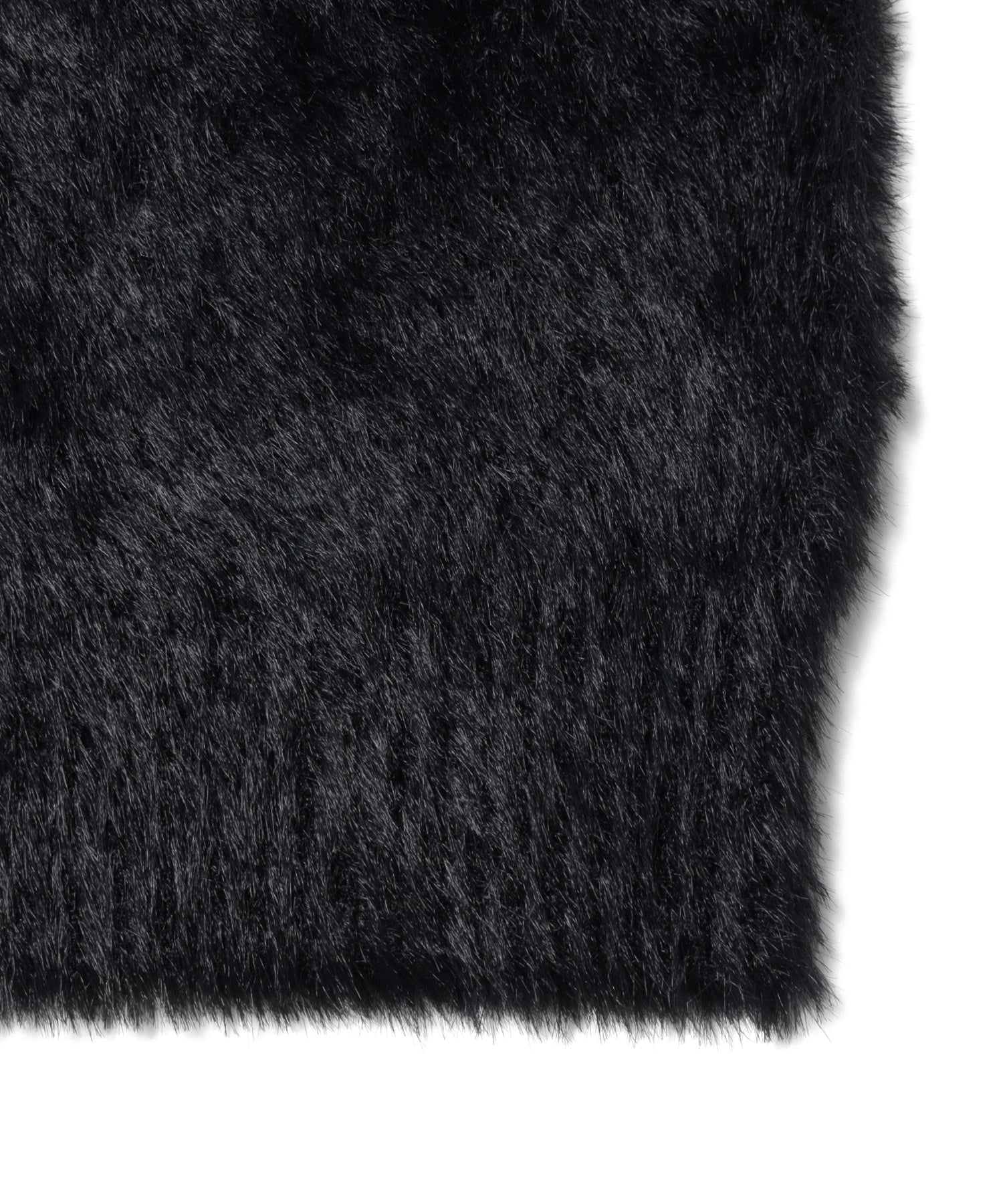 LOGO JACQUARD SHAGGY KNIT TOP