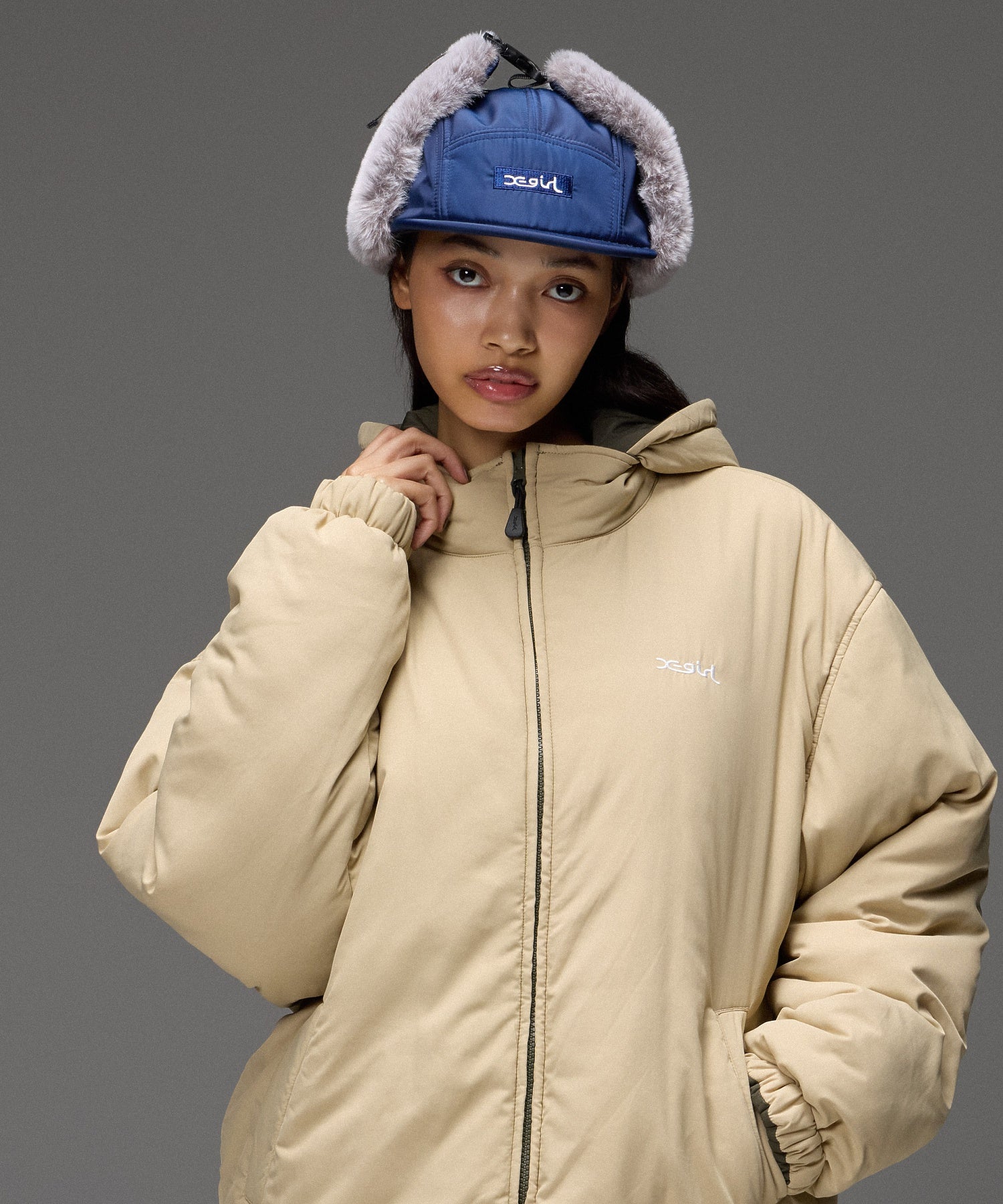 BOX LOGO EMBROIDERED DOG EAR JET CAP