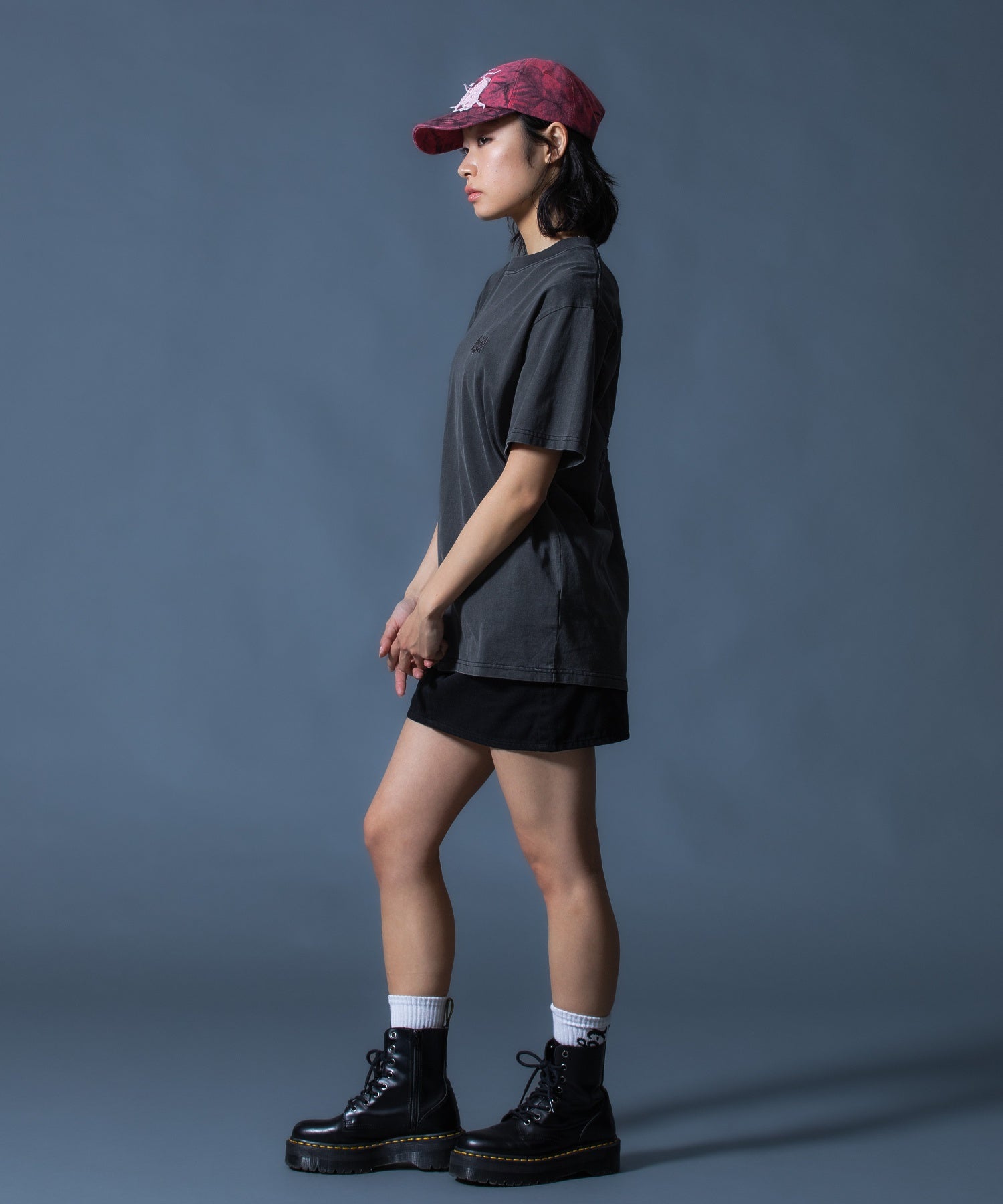 FADED NUMBER LOGO 6PANEL CAP
