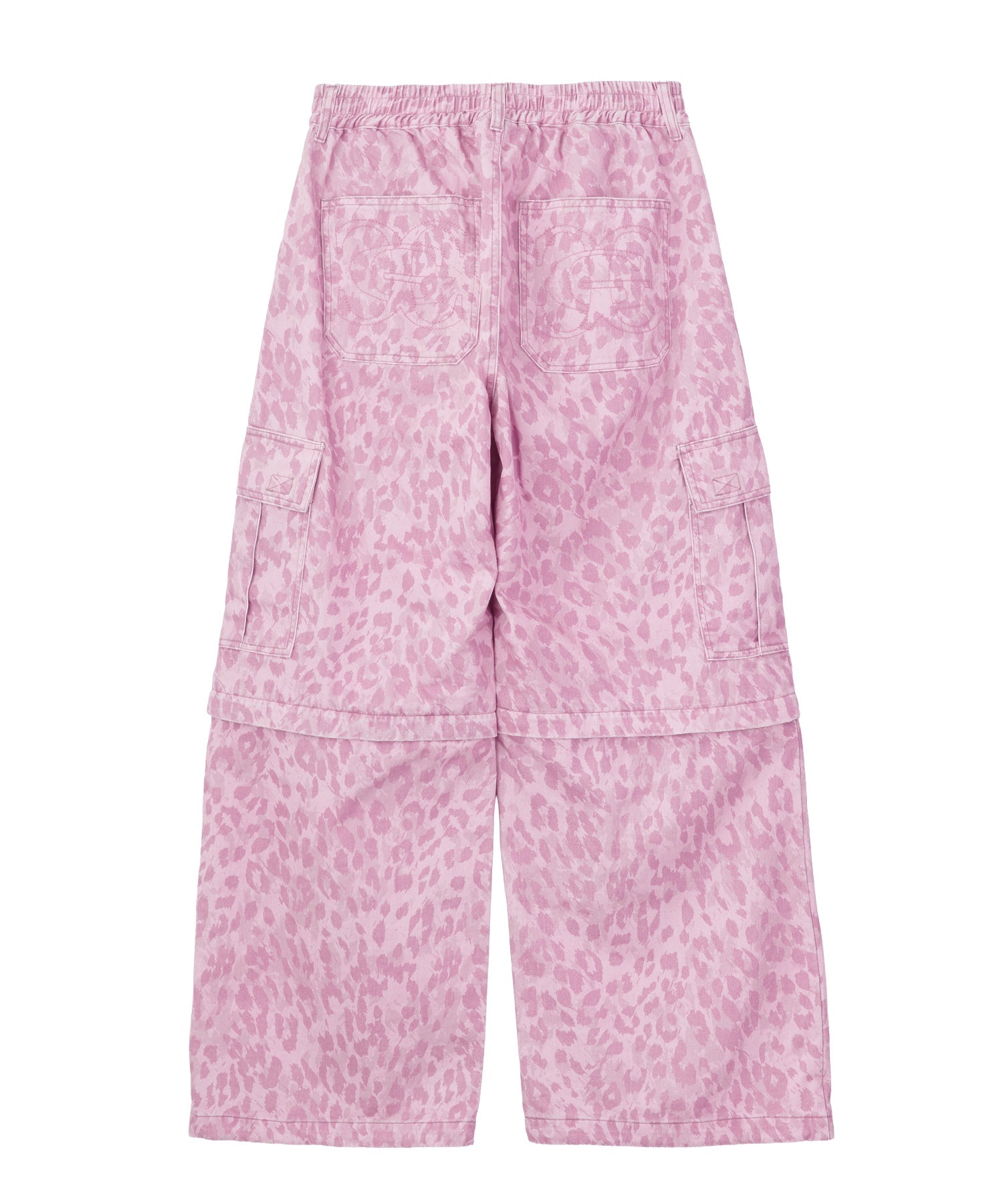 EMBLEM POCKET 2WAY WIDE LEG CARGO PANTS
