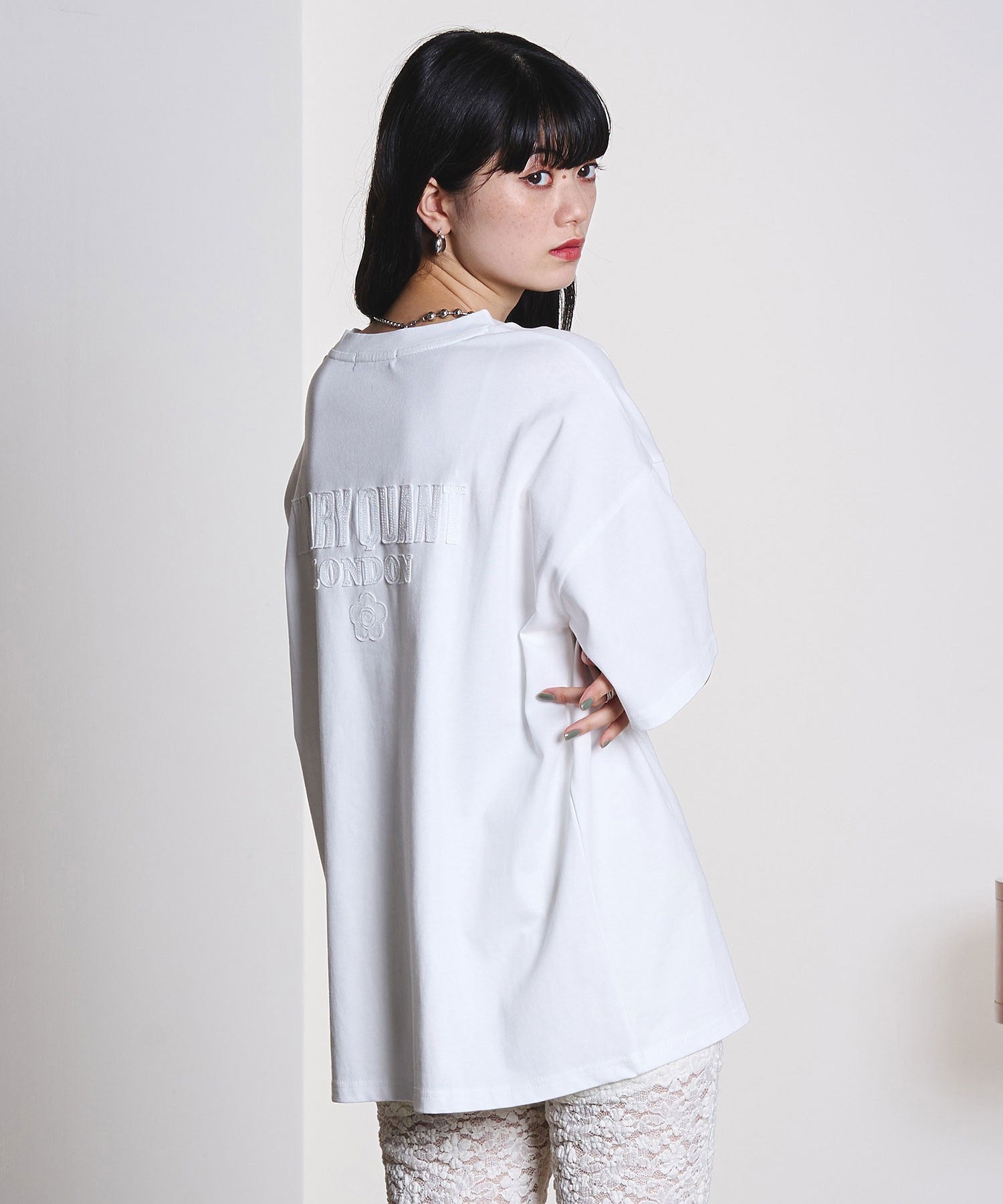 model:163cm 着用サイズ:L