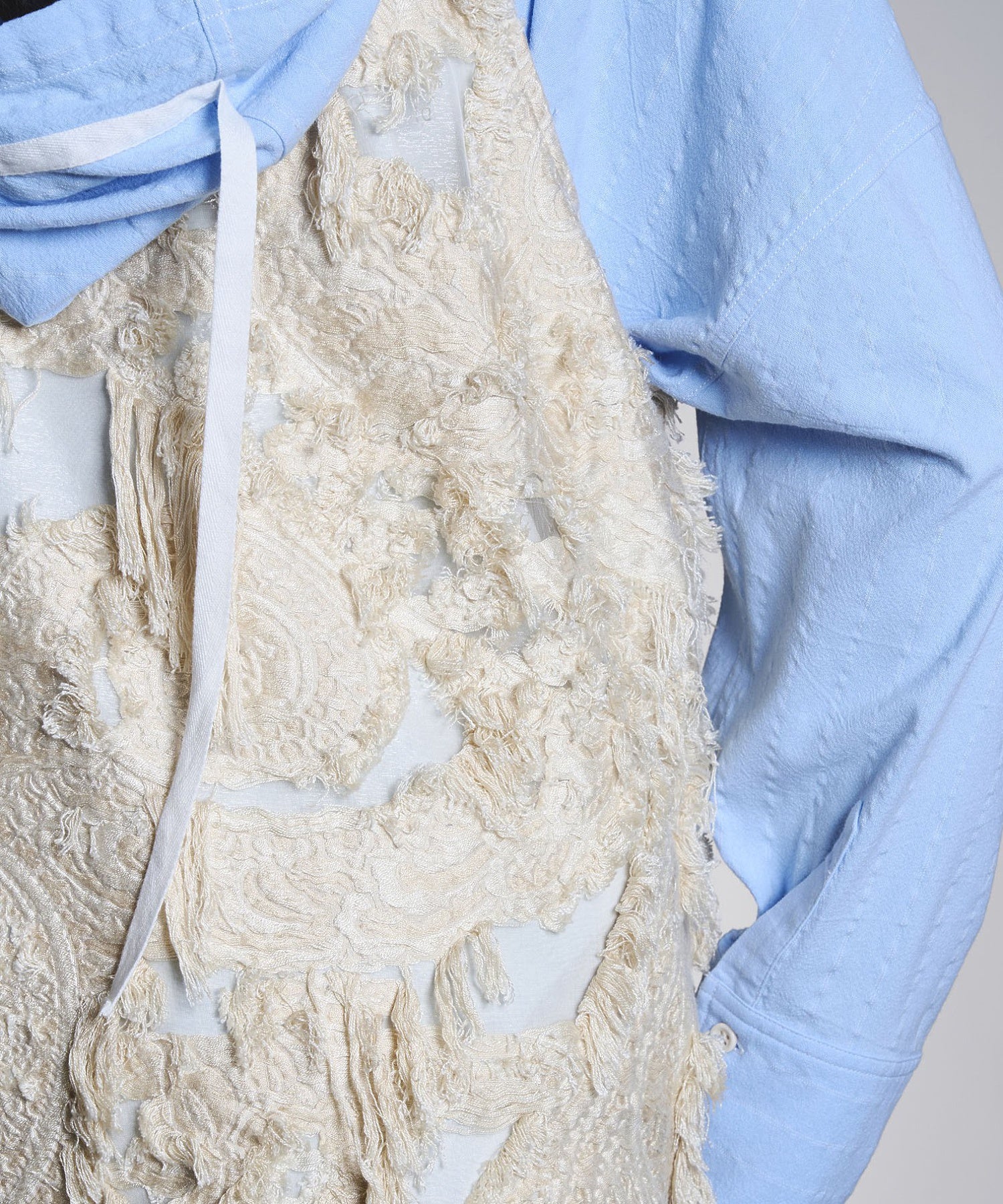 CREOLME/FRINGE JACQUARD VEST