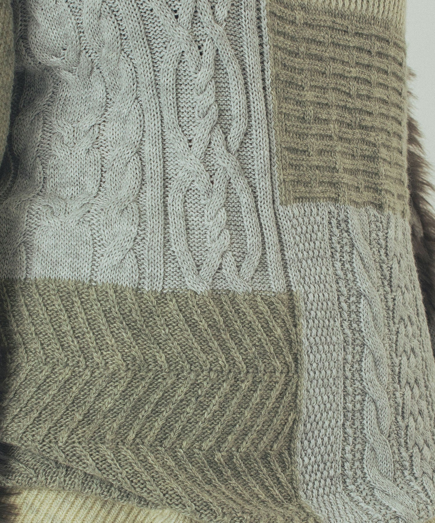 PATCHWORK KNIT TOP