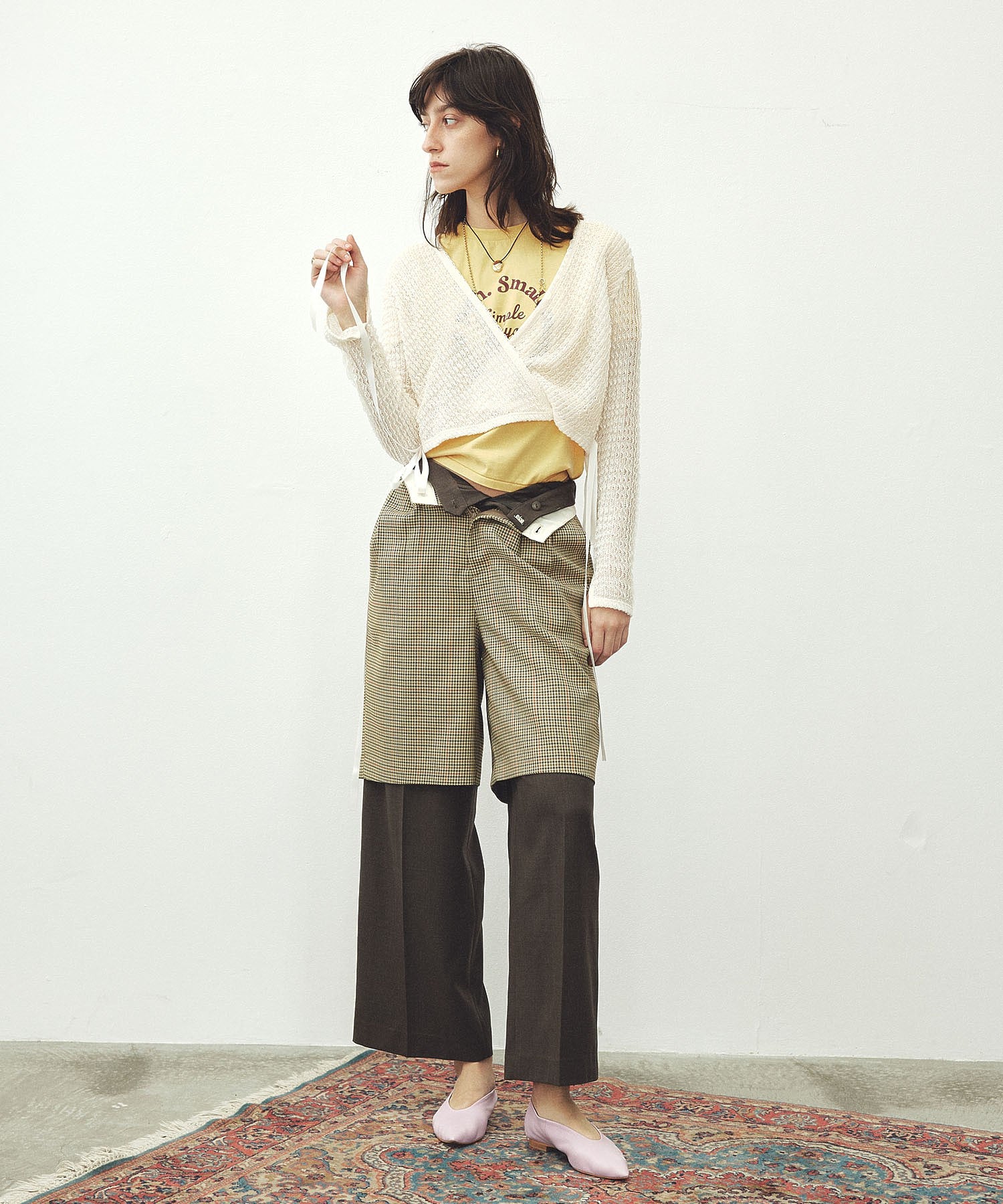 mici/CHECK BERMUDA SHORTS