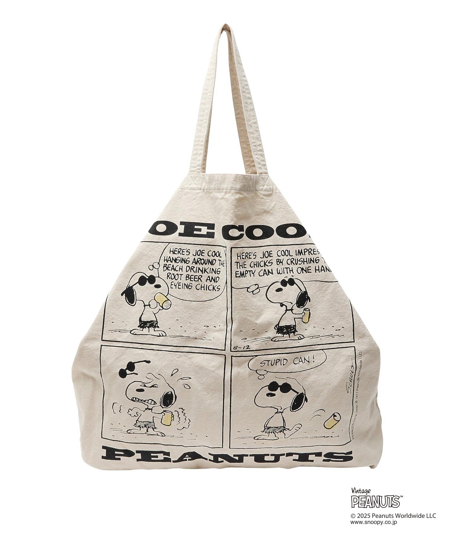 MILKFED. × PEANUTS JOE COOL COMIC BIG TOTE