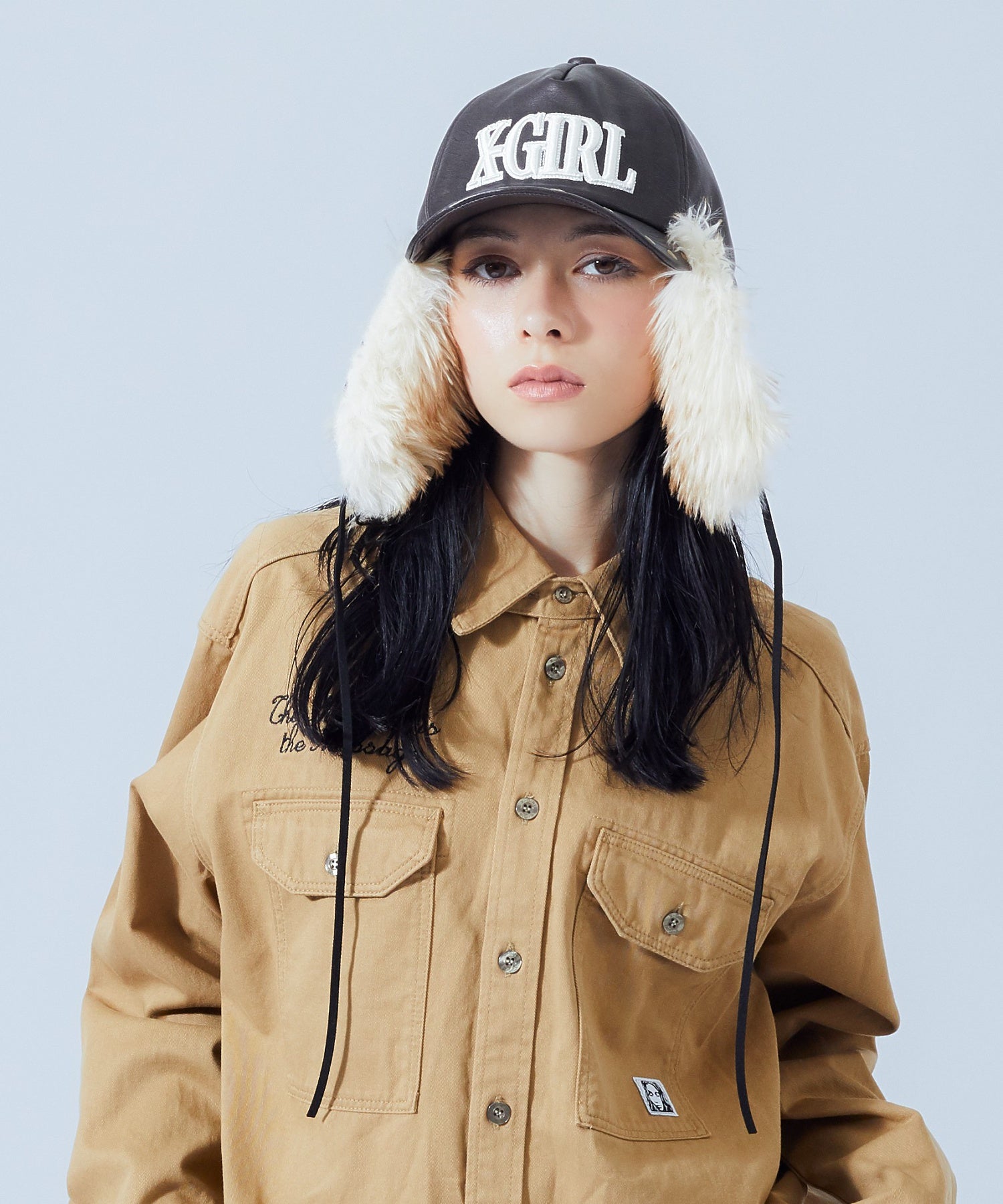 FAUX FUR EAR FLAP 5PANEL CAP