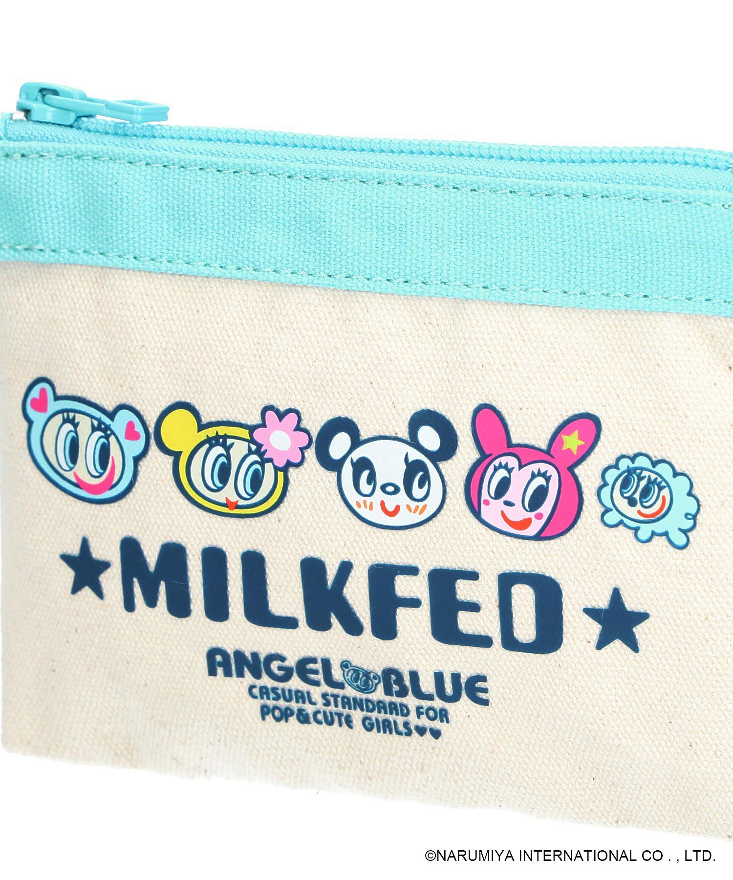 MILKFED. × ANGEL BLUE FLAT POUCH