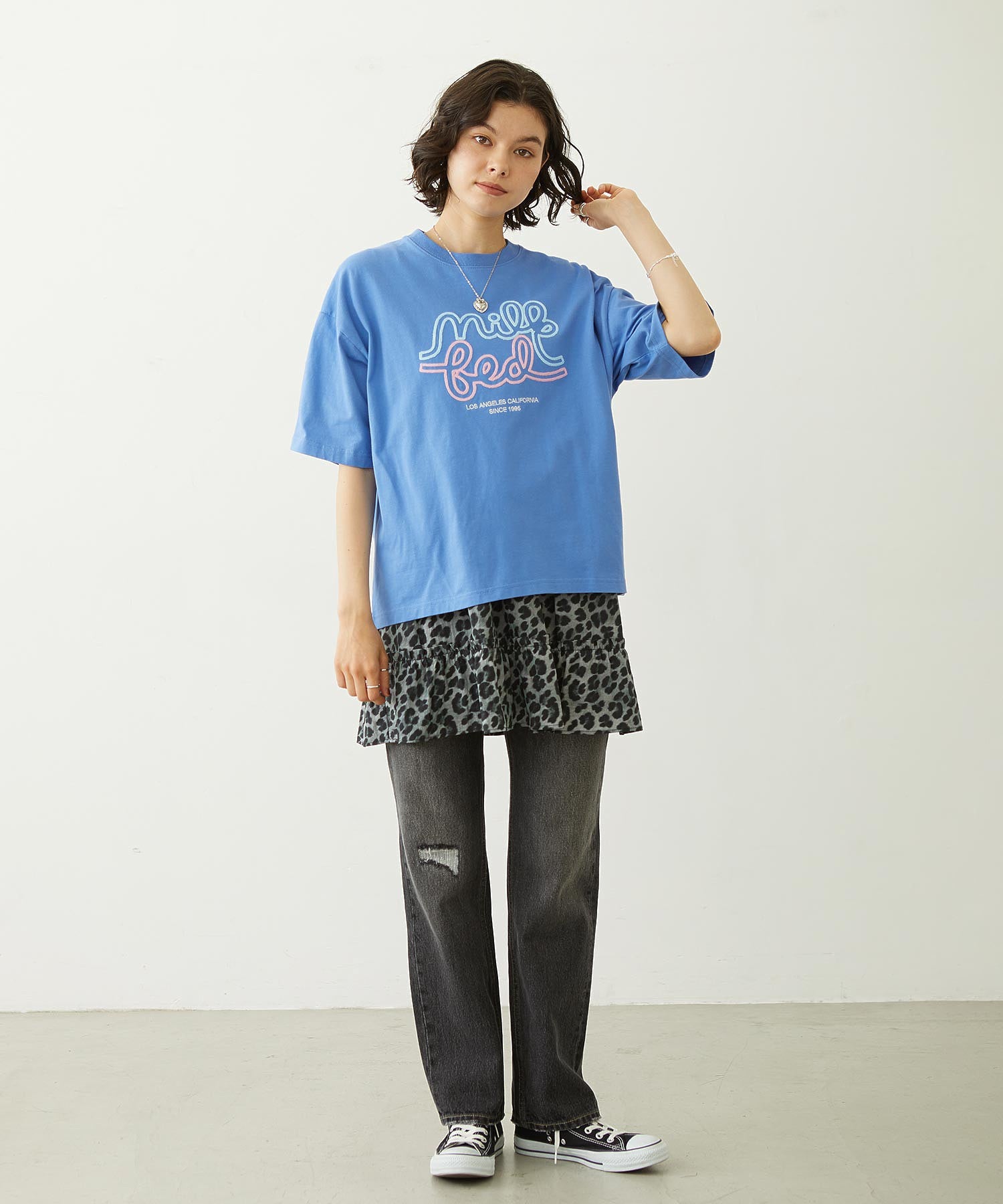 ROPEY LOGO CHAIN STITCH S/S TEE