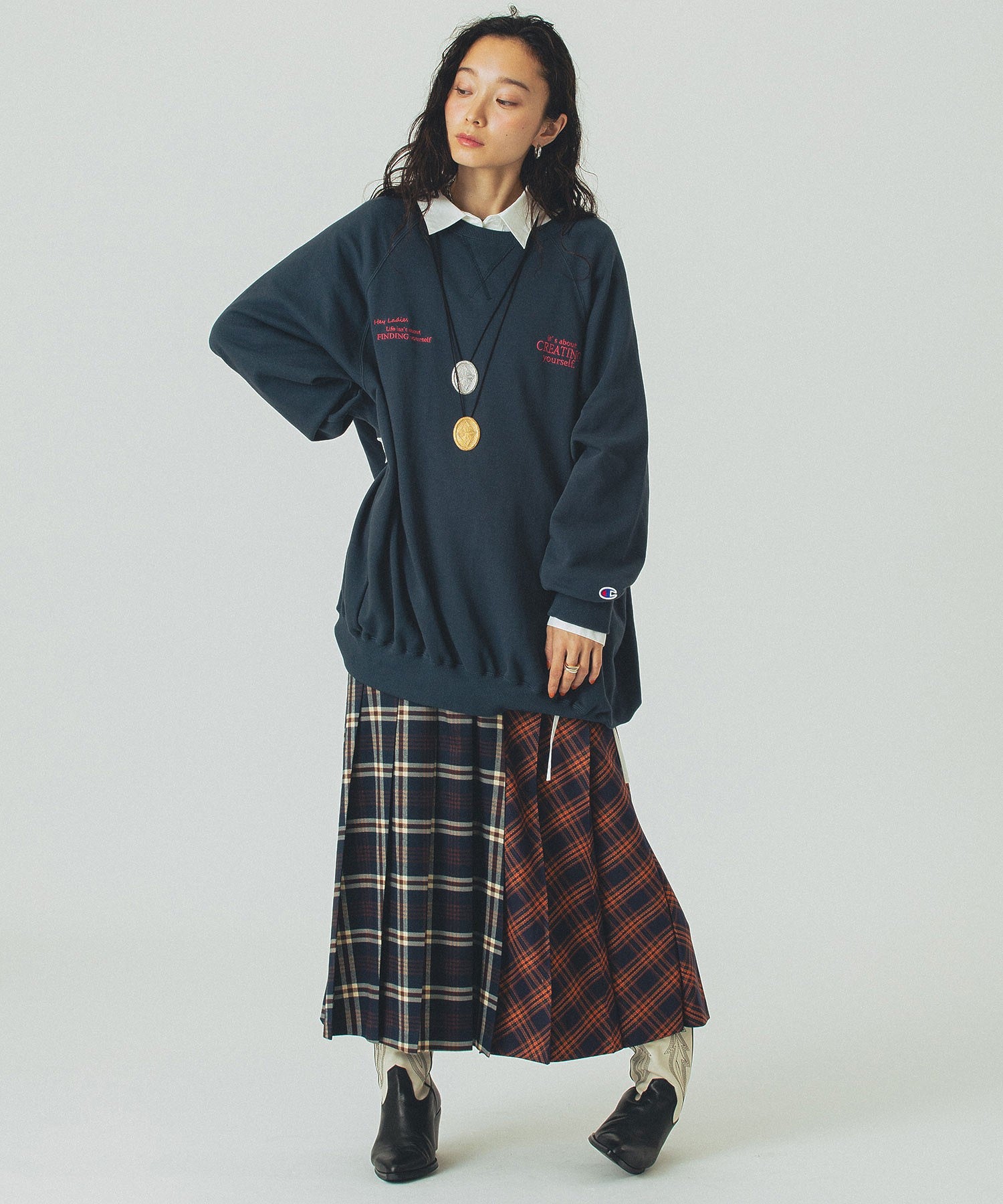 model:161cm 着用サイズ:ONE SIZE