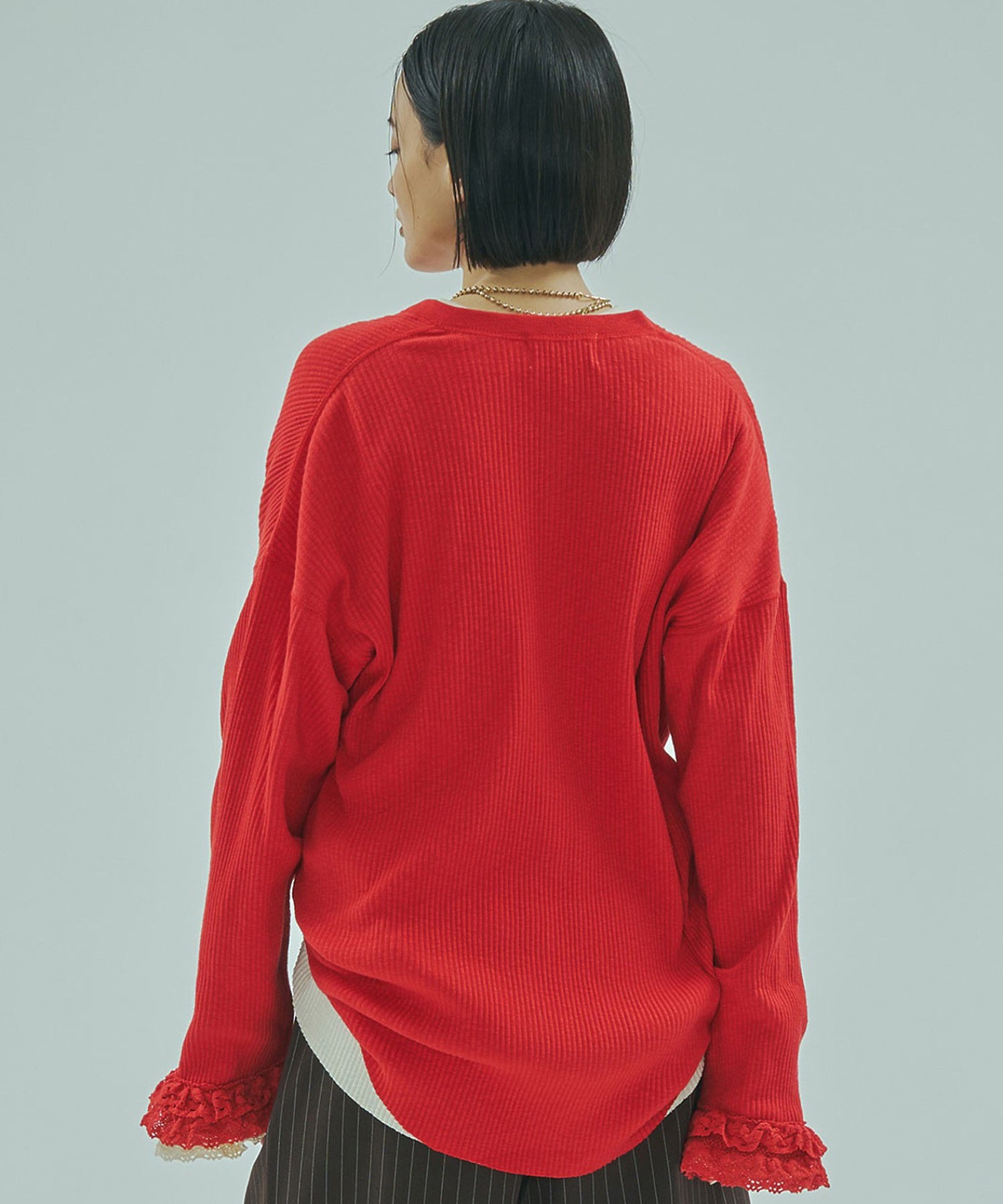 CREOLME/RIB HENRY NECK PULLOVER
