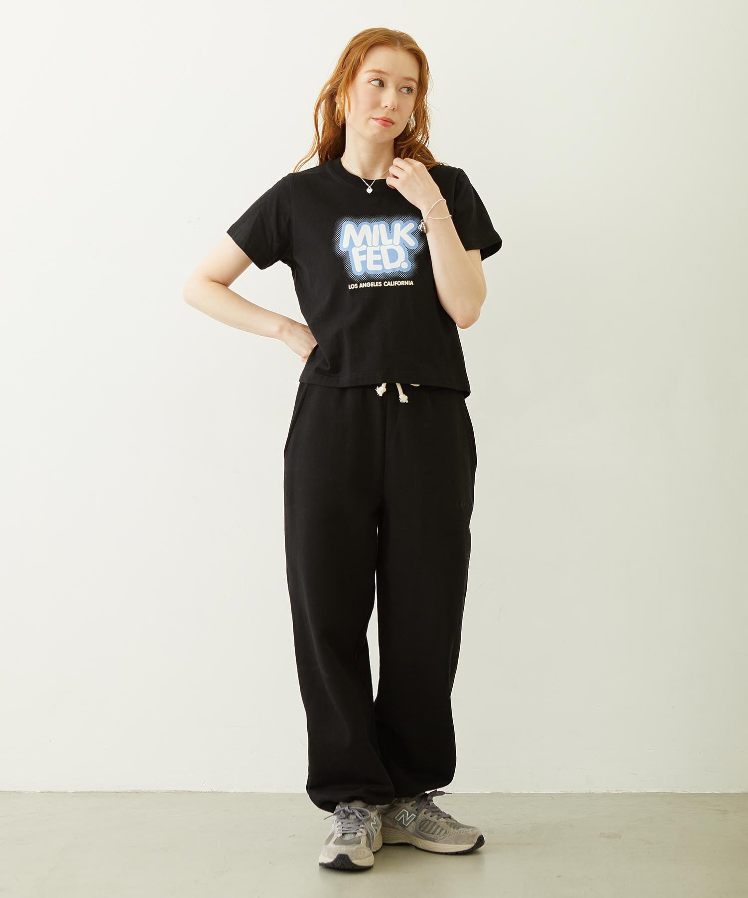 GLITTER HALFTONE LOGO COMPACT S/S TEE