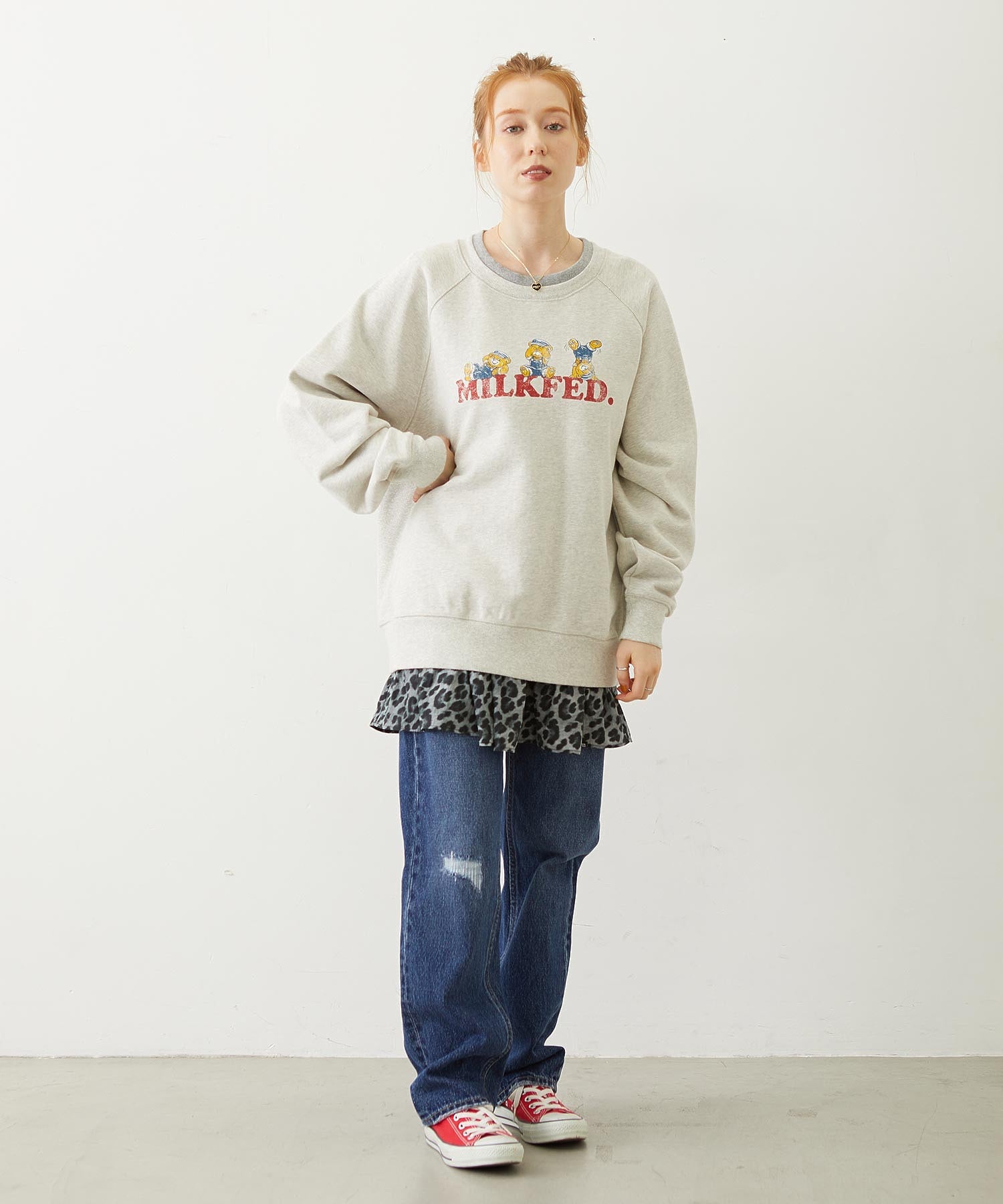 M.FEDDY DOUBLE COLLAR SWEAT TOP