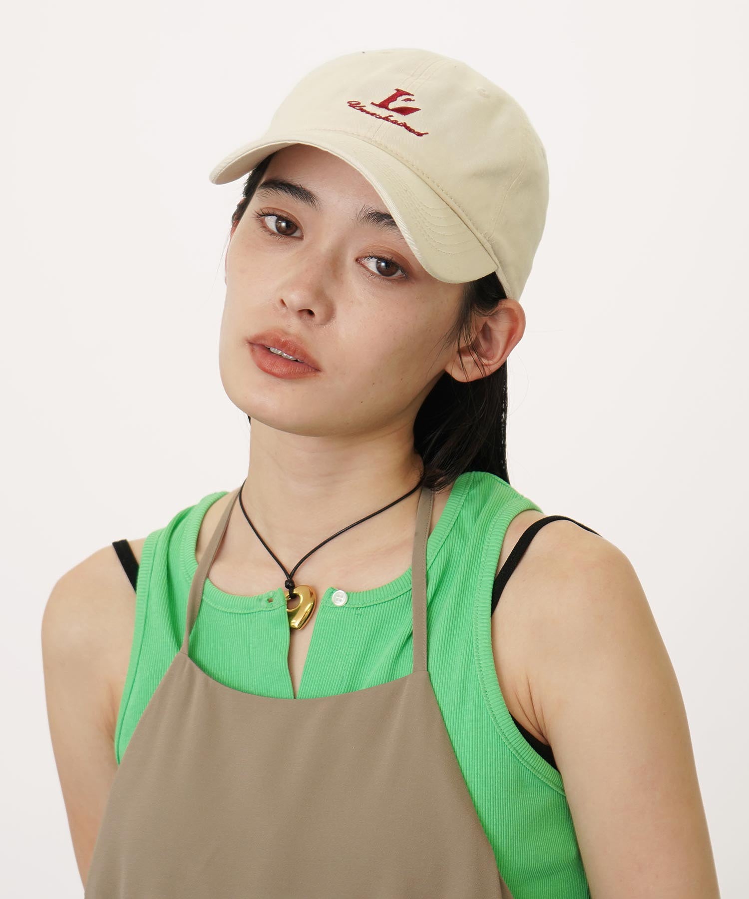 ワンポイントシシュウCAP