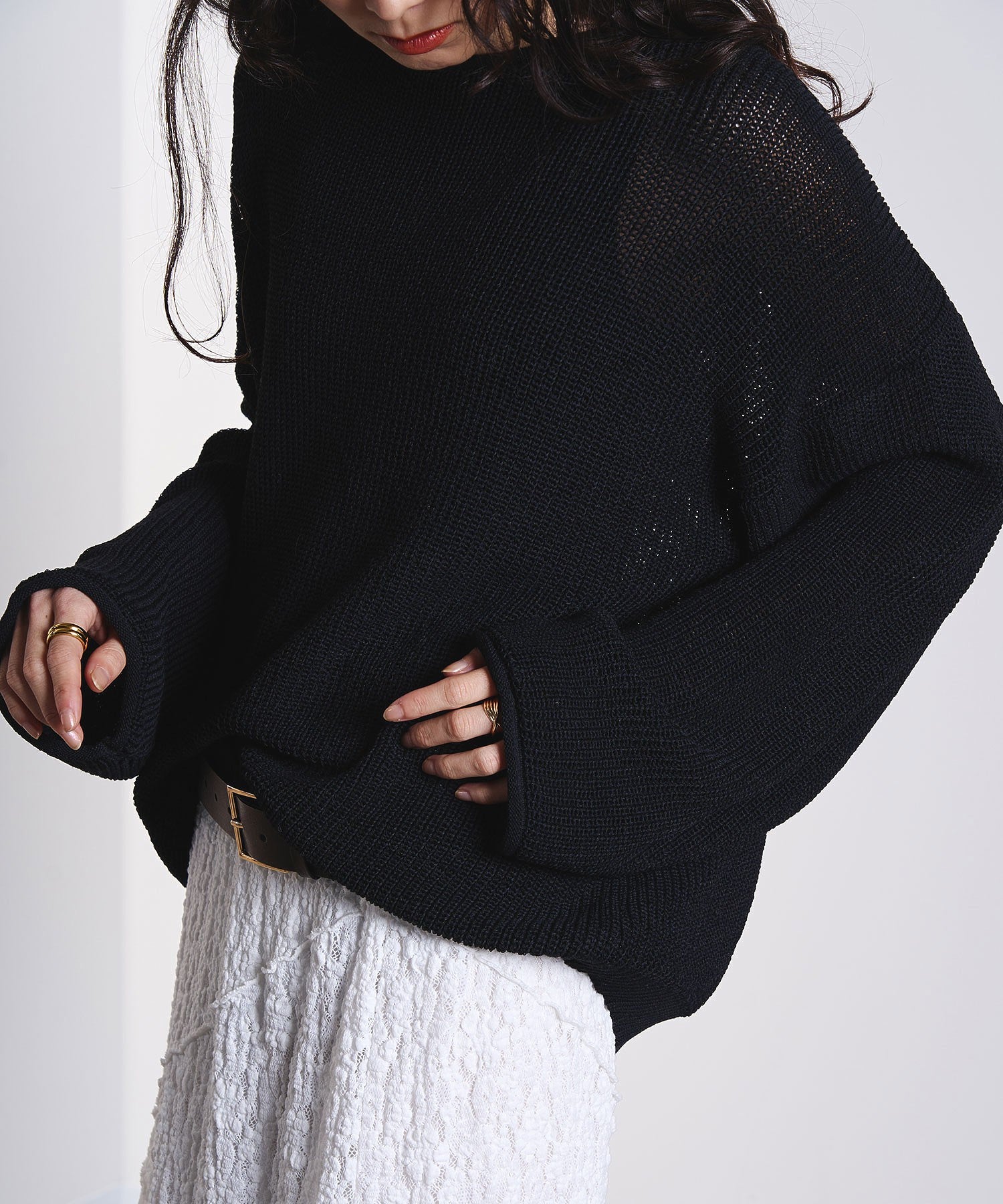 SHEER KNIT PULLOVER