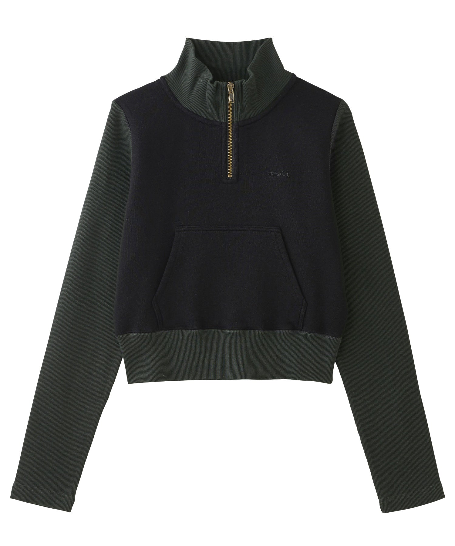 HALF ZIP SWEAT TOP