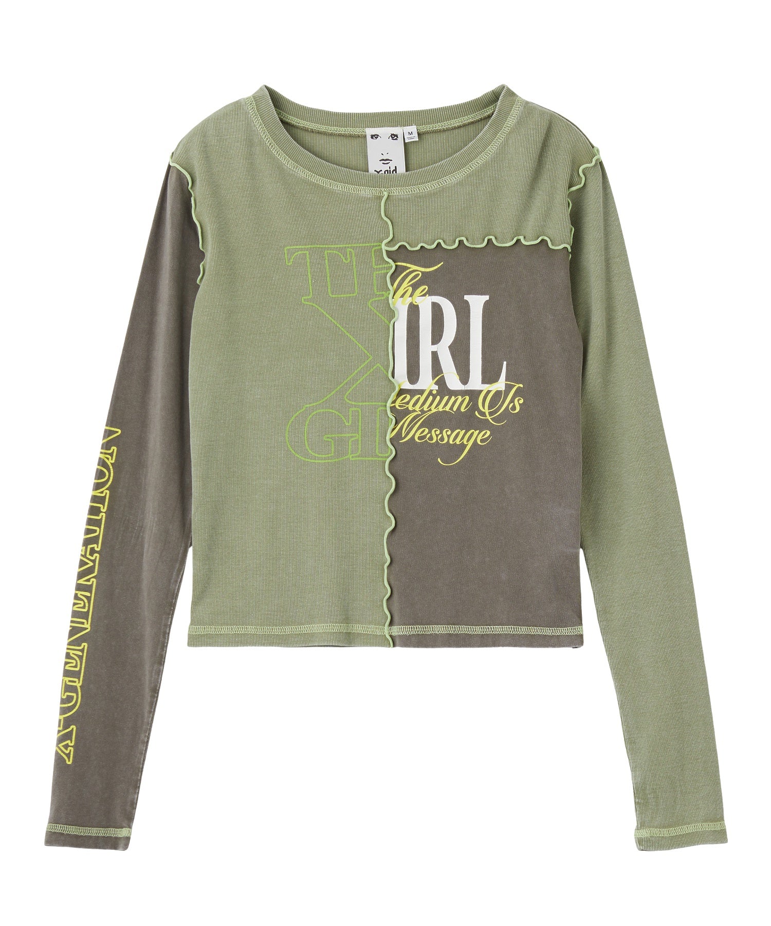 FADED REMAKE STYLE L/S COMPACT TOP
