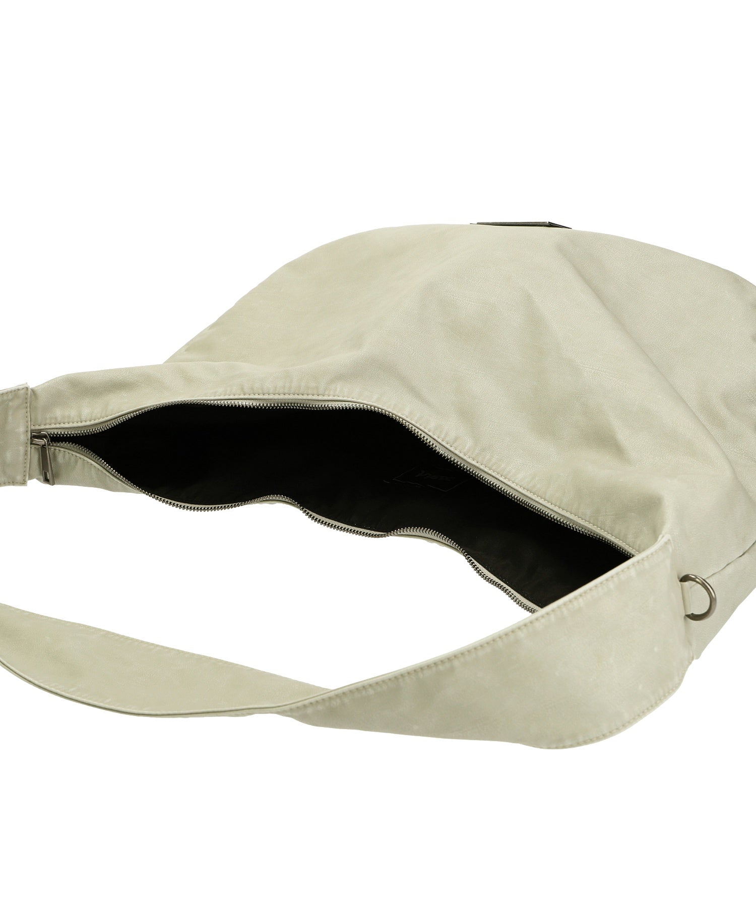 METAL PLATE LABEL SHOULDER BAG