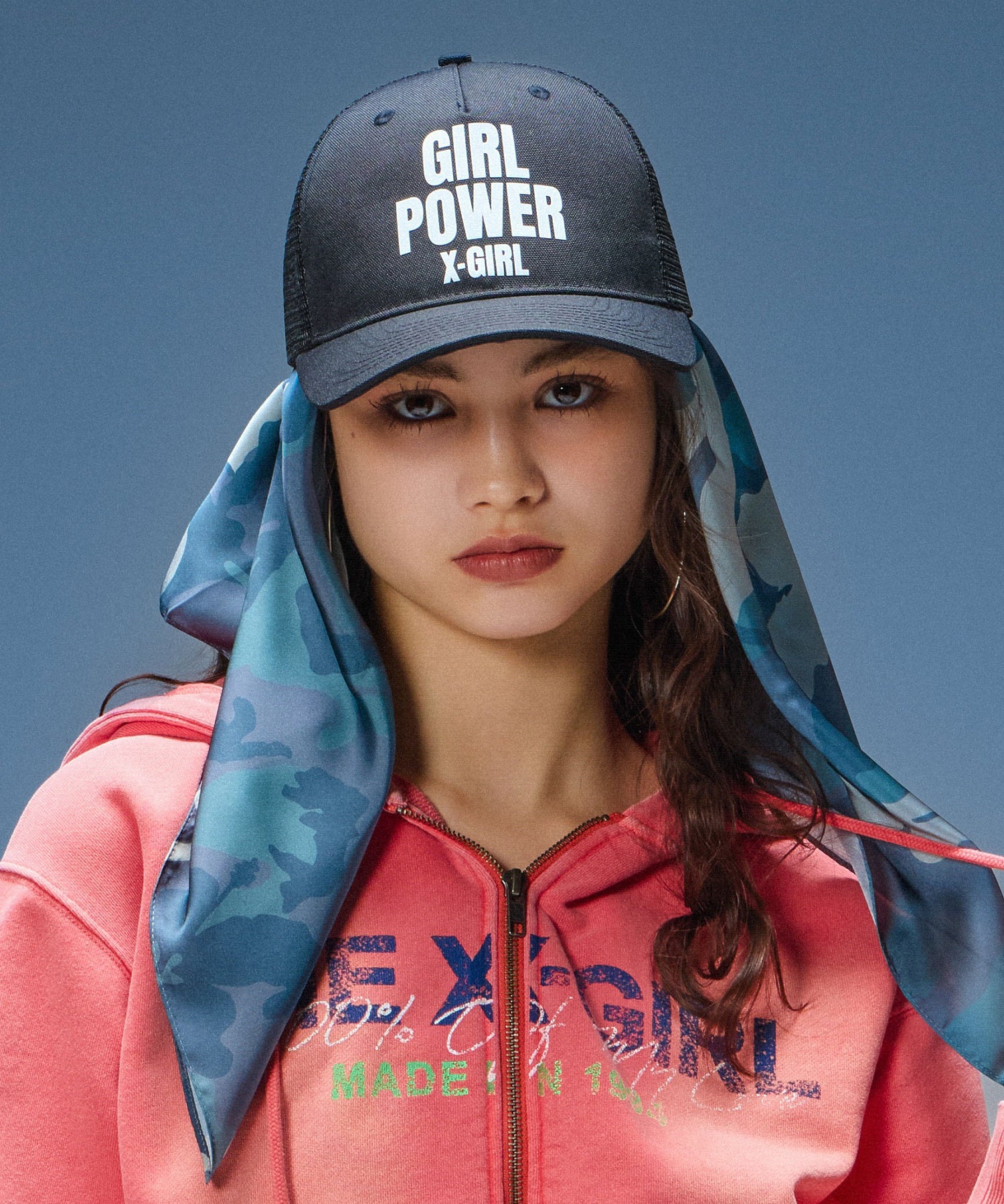 GIRL POWER LOGO TRUCKER CAP